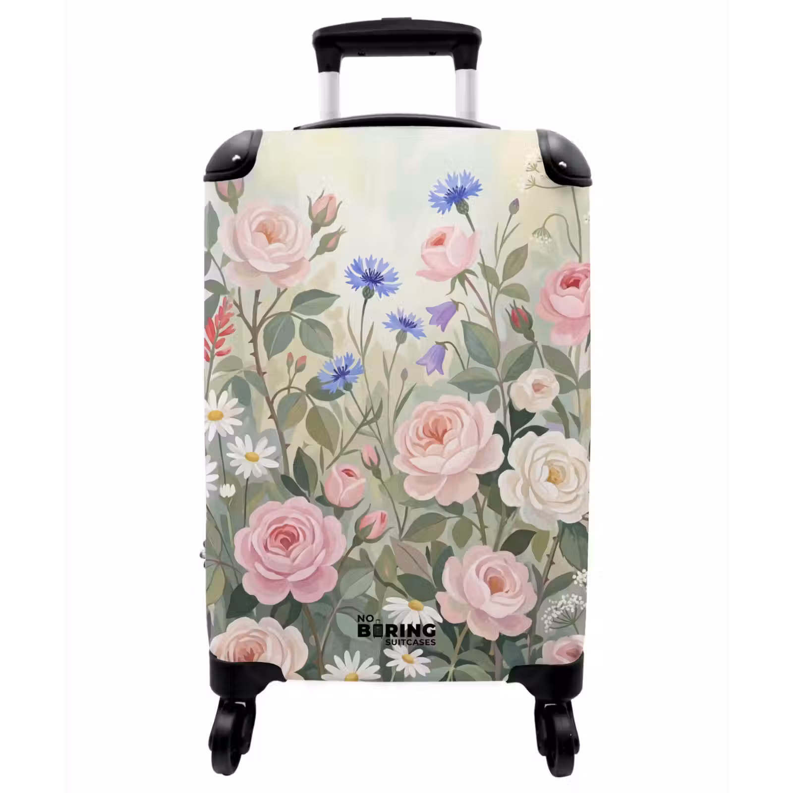 Koffer - Blumen – Garten – Natur – Farbenfroh - Bloemen - Tuin - Natuur - Kleurrijk NBS - Handbagage koffer - Vrouwen middel
