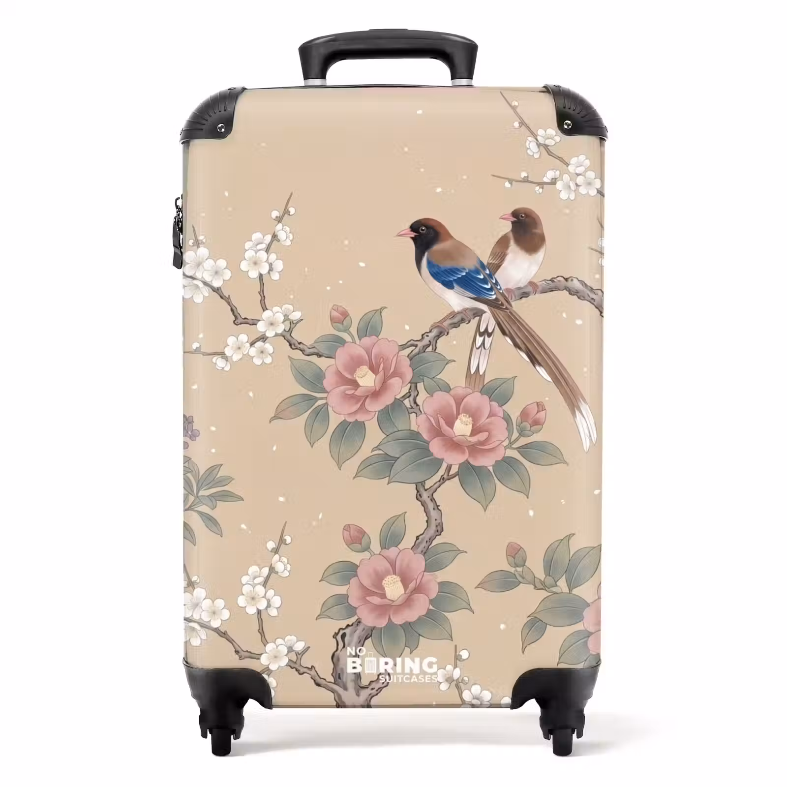 Koffer - Blumen – Vögel – Blumen - Bloemen - Vogels - Bloemen NBS - Handbagage koffer - Volwassenen Unisex middel