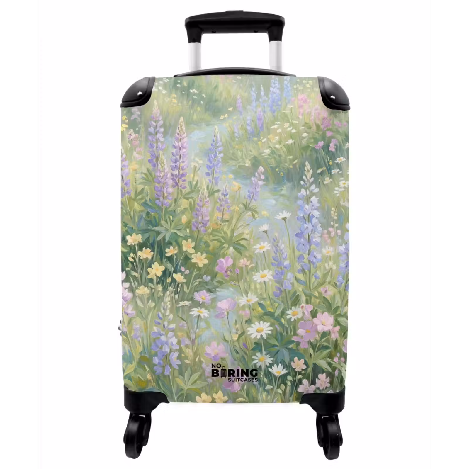 Koffer - Blumenfeld – Hügel – Farbenfroh - Bloemenveld - Heuvels - Kleurrijk NBS - Handbagage koffer - Vrouwen middel