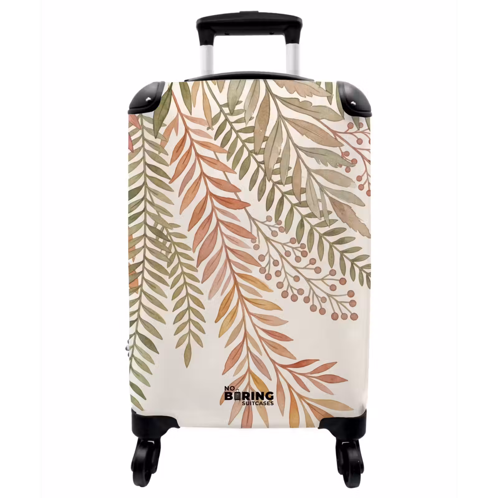 Koffer - Botanisch – Aquarell – Farbenfroh - Botanisch - Aquarel - Kleurrijk NBS - Handbagage koffer - Vrouwen middel