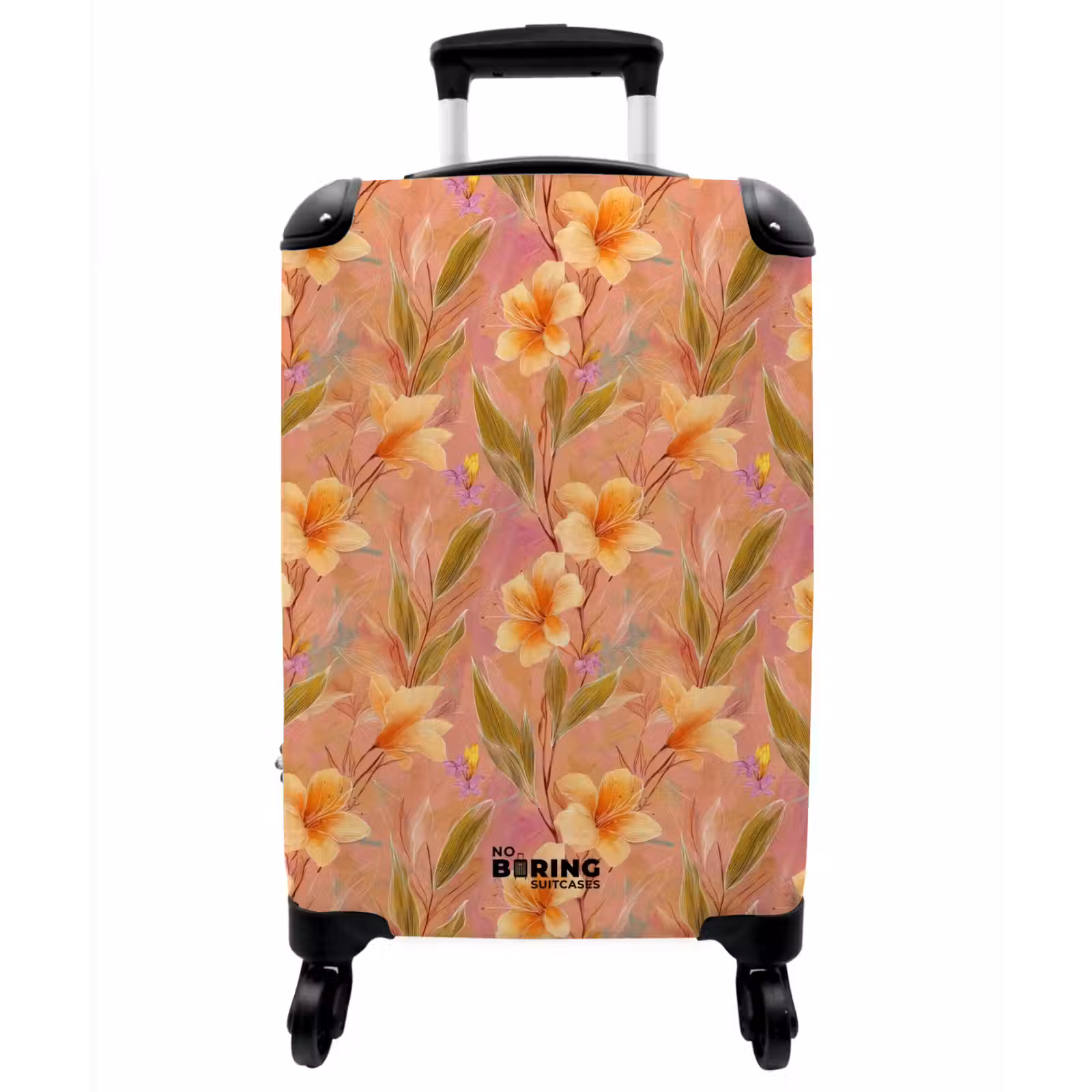 Koffer - Botanisch – Blumen – Farbenfroh - Botanisch - Bloemen - Kleurrijk NBS - Handbagage koffer - Vrouwen middel