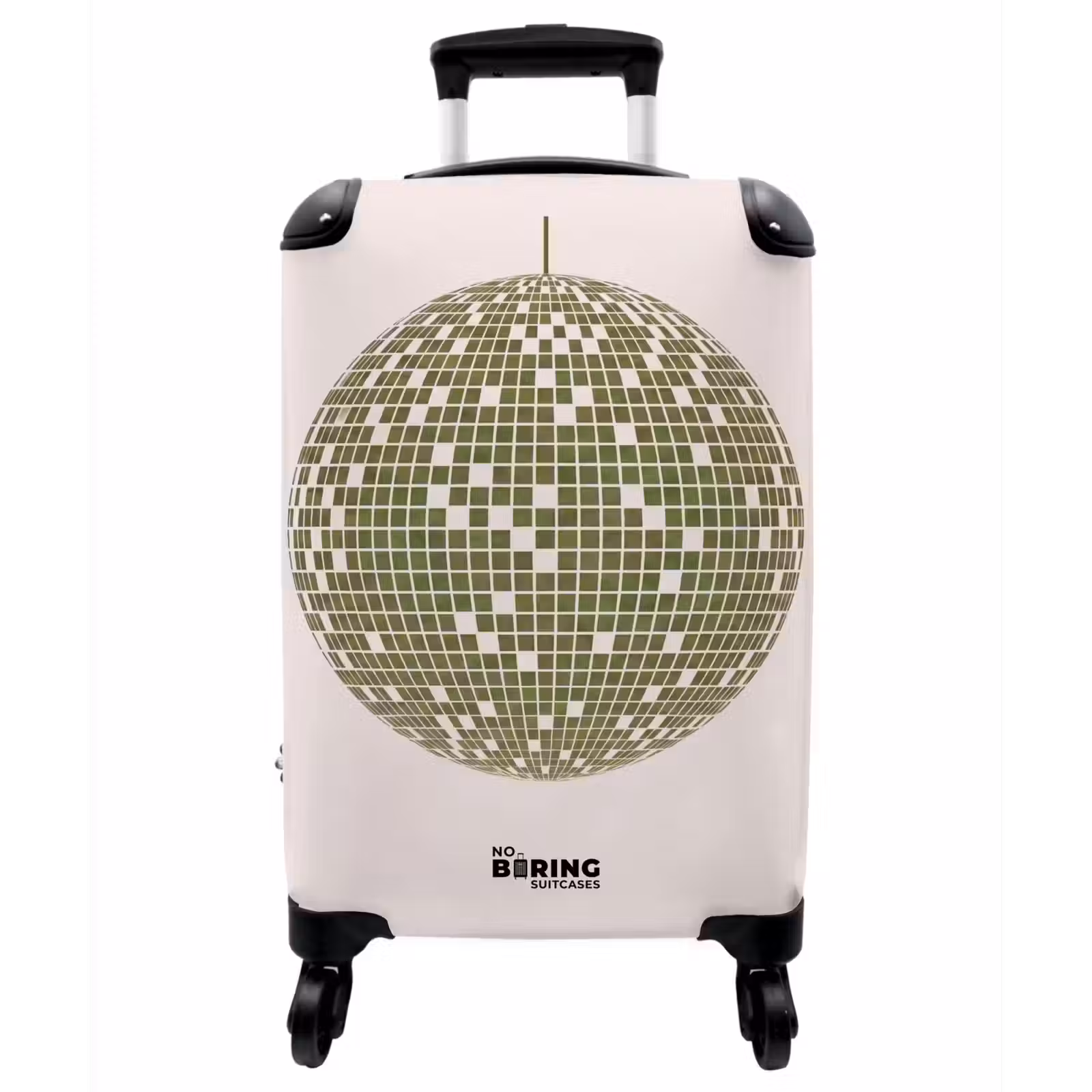 Koffer - Disco – Ball – Grün – Abstrakt – Modern - Disco - Bal - Groen - Abstract - Modern NBS - Handbagage koffer - Vrouwen middel