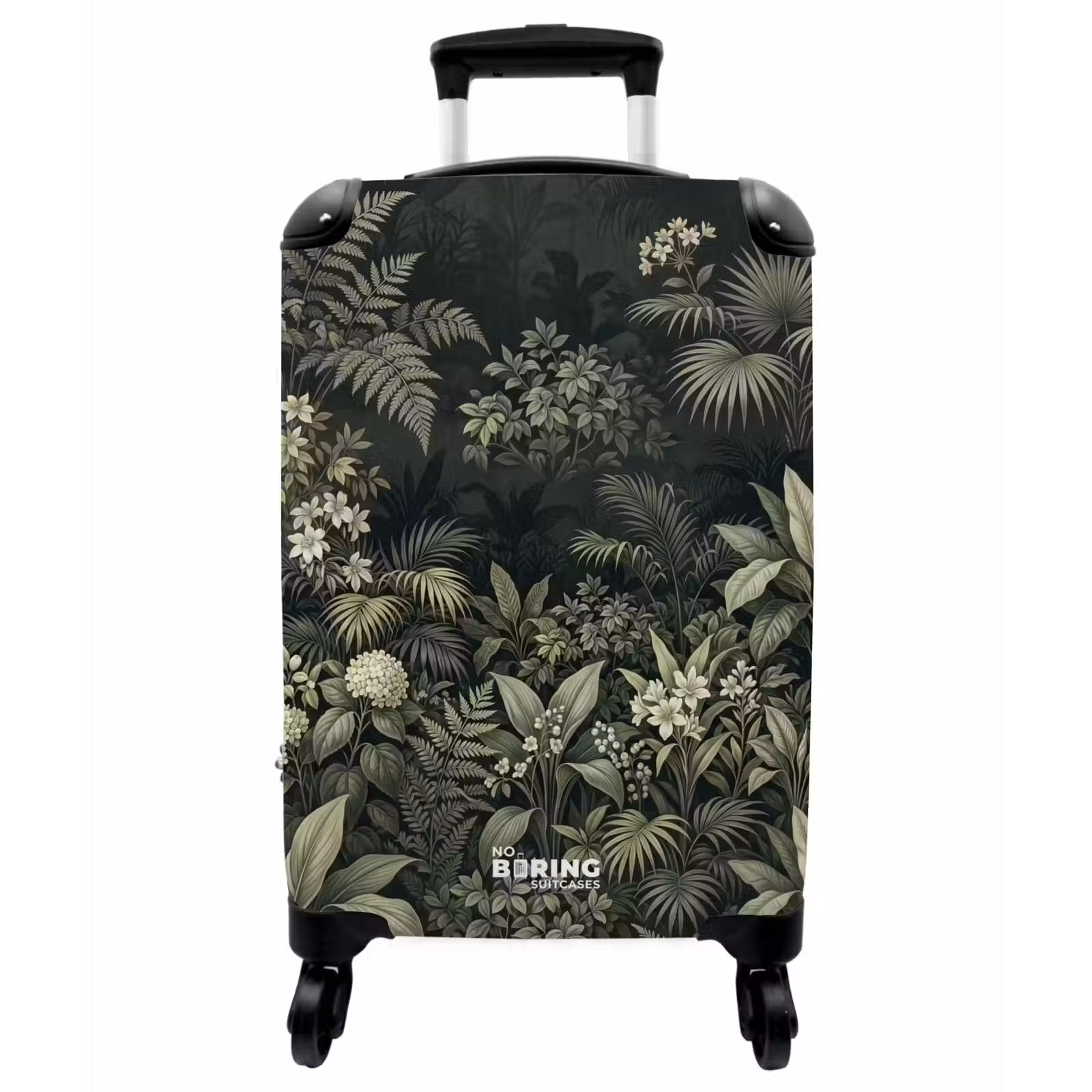 Koffer - Dschungel – Blätter – Botanik – Grün - Jungle - Bladeren - Botanisch - Groen NBS - Handbagage koffer - Vrouwen middel