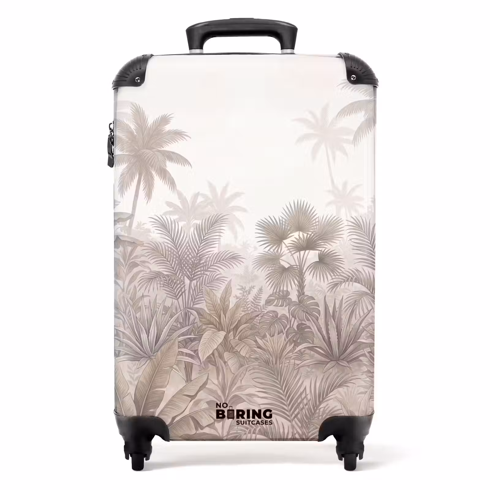 Koffer - Dschungel – Tropisch – Natur – Vintage – Beige - Jungle - Tropisch - Natuur -Vintage - Beige NBS - Handbagage koffer - Volwassenen Unisex middel