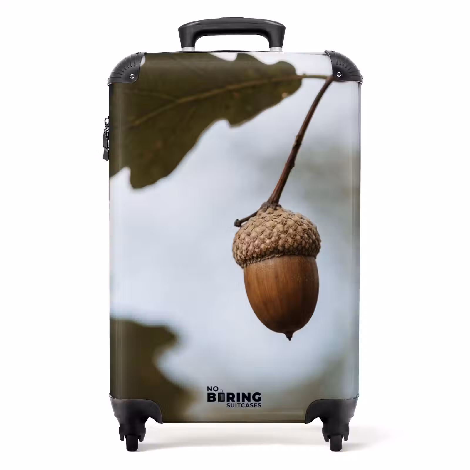 Koffer - Eichel – Eichenblatt – Wald – Herbst – Natur - Eikel - Eikenblad - Bos - Herfst - Natuur NBS - Handbagage koffer - Volwassenen Unisex middel