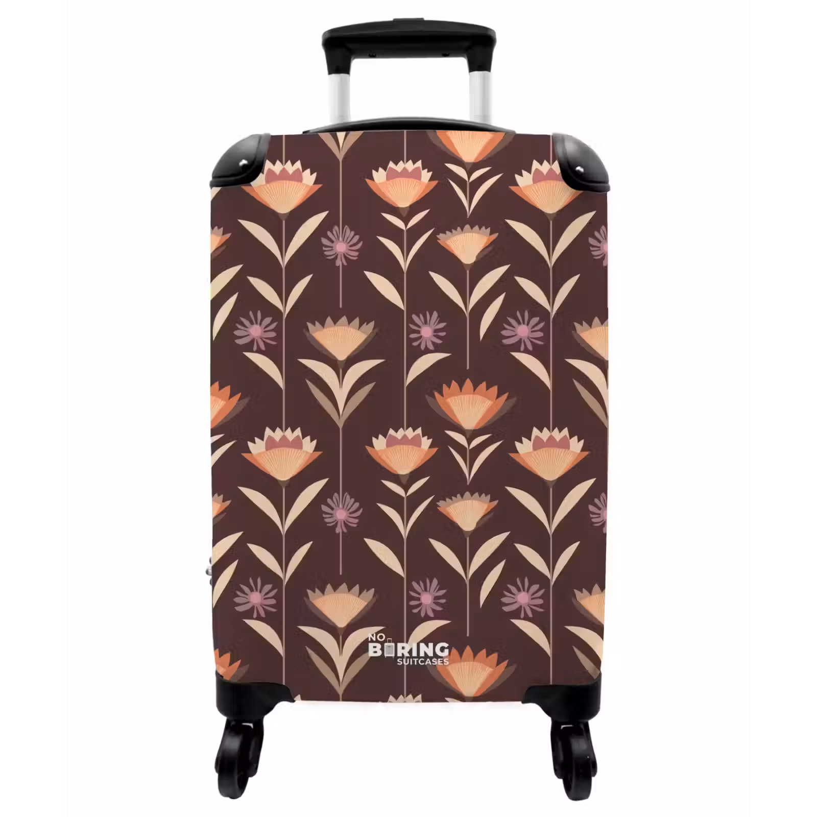 Koffer - Elegant – Retro – Braun - Elegant - Retro - Bruin NBS - Handbagage koffer - Vrouwen middel
