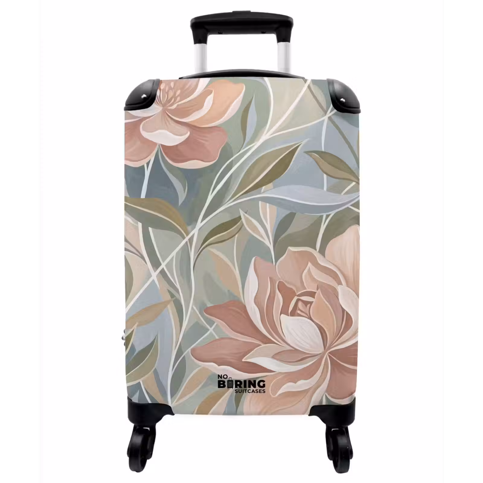 Koffer - Elegant – Romantik – Rosa - Elegant - Romantiek - Roze NBS - Handbagage koffer - Vrouwen middel