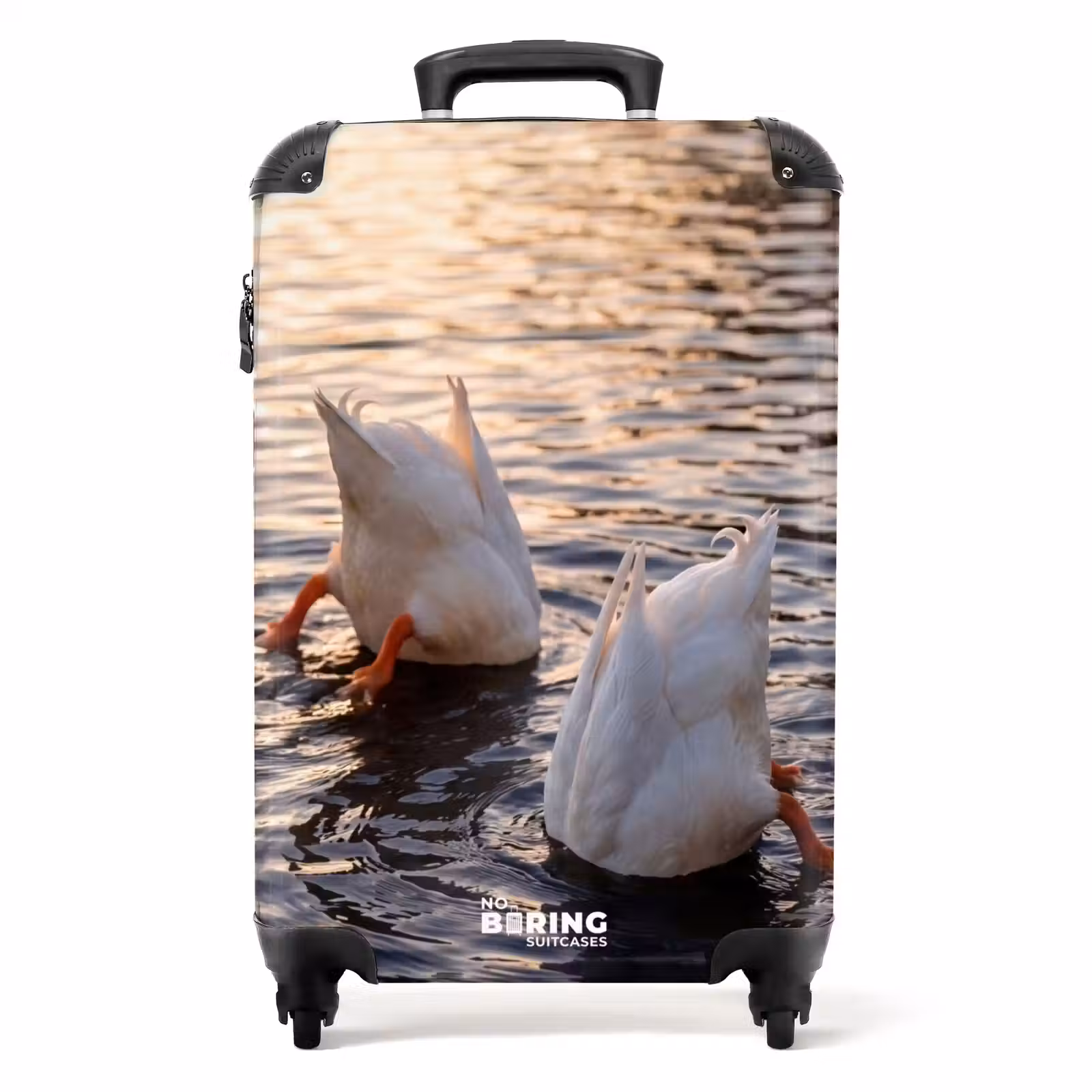 Koffer - Enten – Wasser – Natur - Eenden - Water - Natuur NBS - Handbagage koffer - Volwassenen Unisex middel