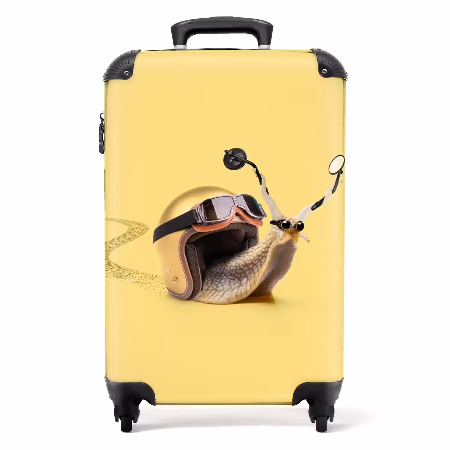 Escar-Go - Geel NBS - Handbagage koffer - Unisex middel -productfoto_recht