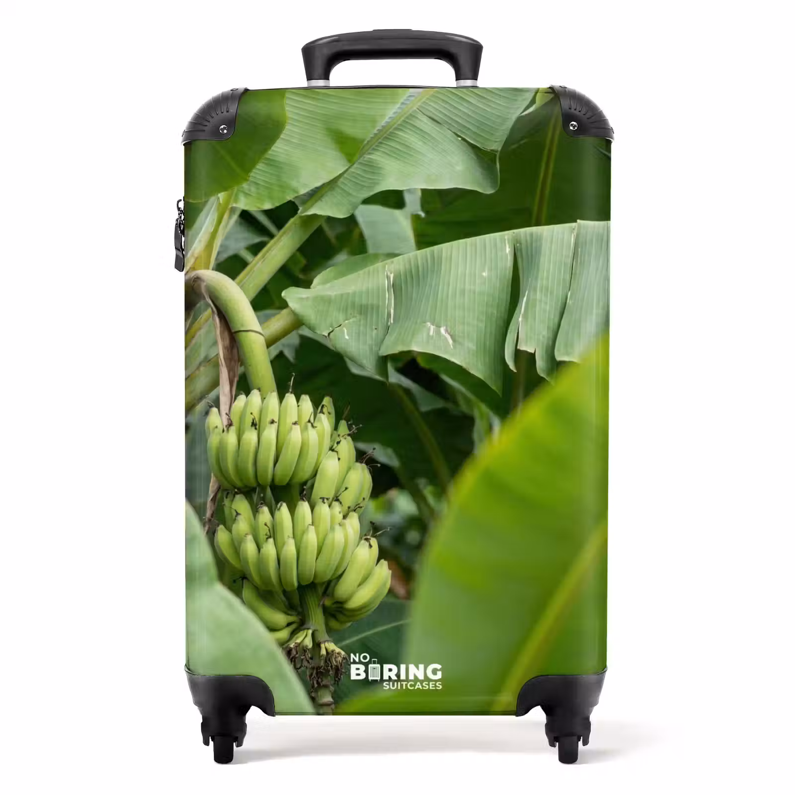 Koffer - Essen – Bananen – Plantage – Grün - Eten - Bananen - Plantage - Groen NBS - Handbagage koffer - Volwassenen Unisex middel