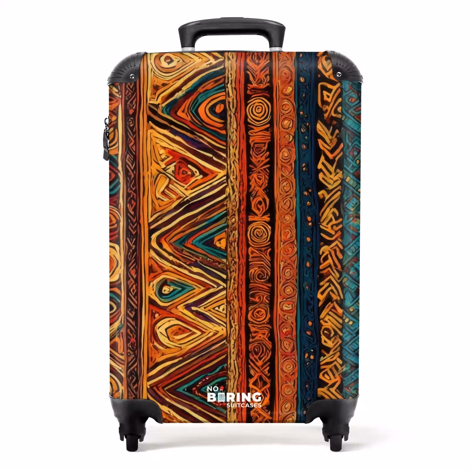 Koffer - Farbenfroh – Ethnisch – Folkloristisch – Gemustert - Kleurrijk - Etnisch - Folkloristisch - Patroon NBS - Handbagage koffer - Volwassenen Unisex middel