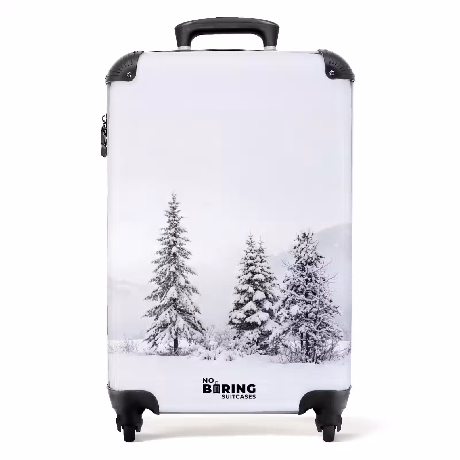 Koffer - Fichtensträucher – Schnee – Winter – Landschaft – Stille - Fijnsparren - Sneeuw - Winter - Landschap - Stilte NBS - Handbagage koffer - Volwassenen Unisex middel