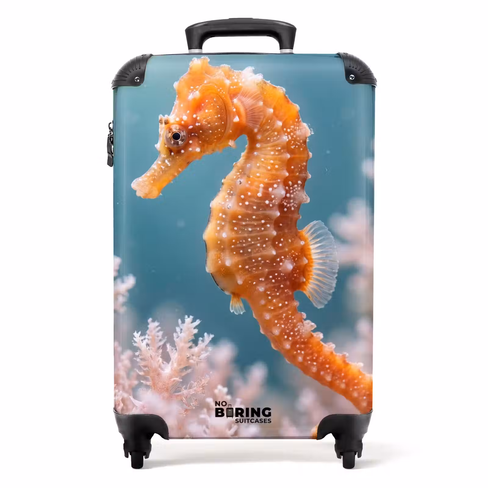 Koffer - Fisch – Koralle – Ozean – Makro – Orange - Vis - Koraal - Oceaan - Macro - Oranje NBS - Handbagage koffer - Volwassenen Unisex middel