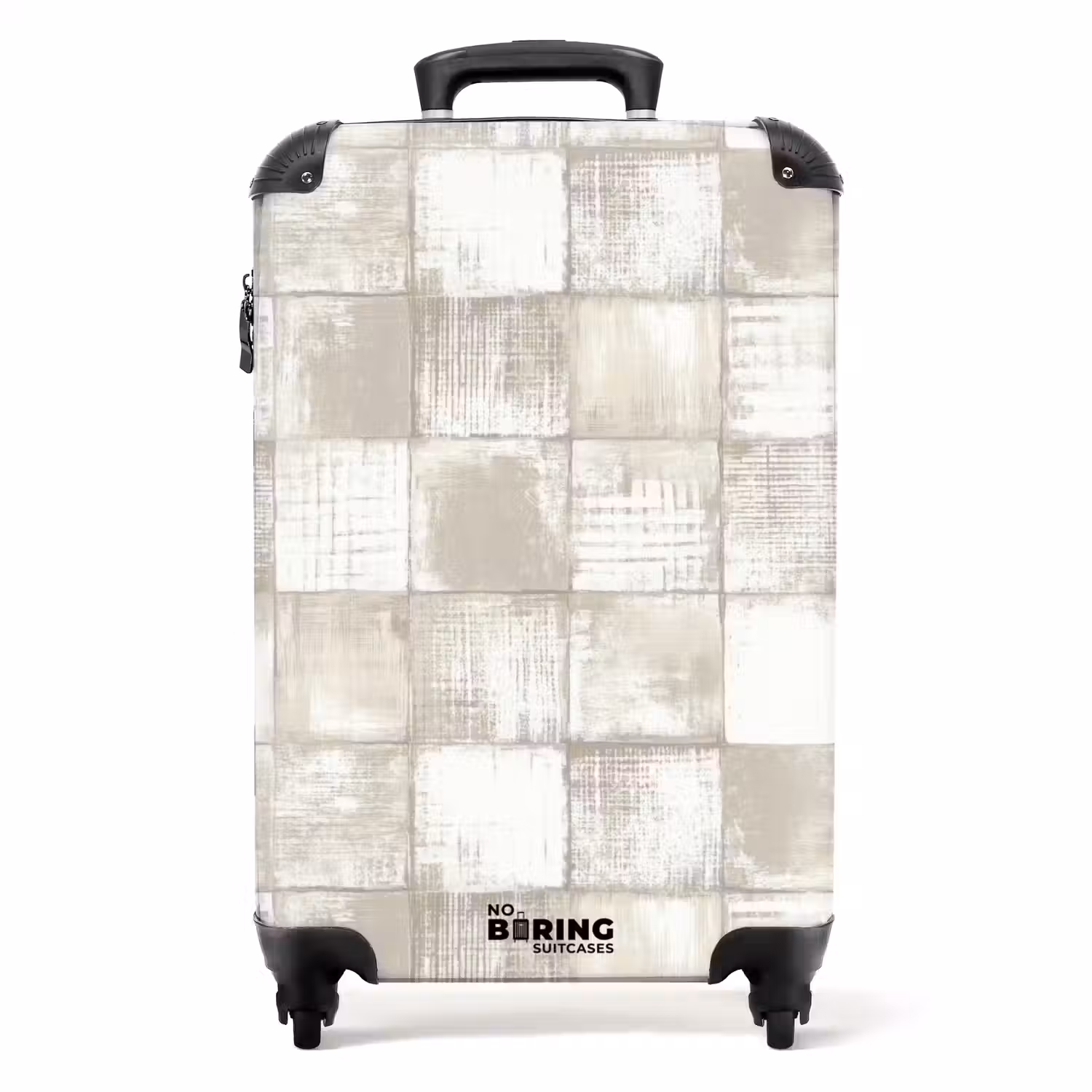 Tegel - Patroon - Verweerd NBS - Handbagage koffer - Volwassenen Unisex middel -productfoto_recht