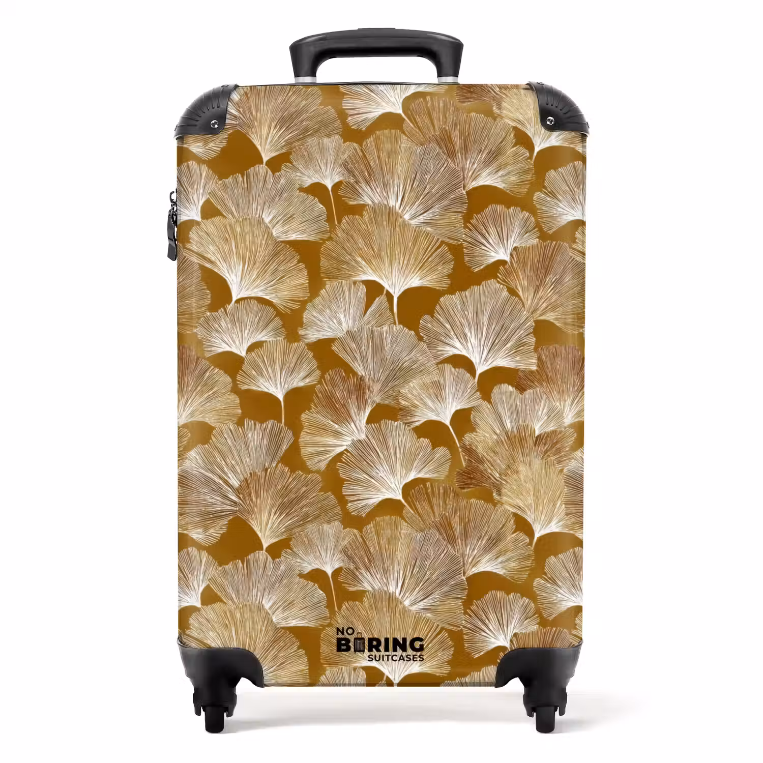 Ginkgo - Bladeren - Goud NBS - Handbagage koffer - Volwassenen Unisex middel -productfoto_recht