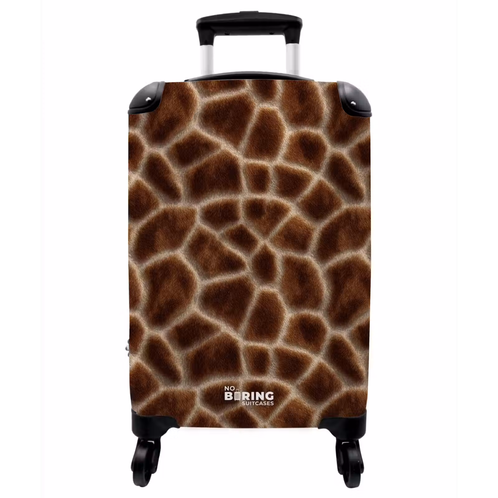 Koffer - Giraffe - Mantel - Braun - Giraf - Vacht - Bruin NBS - Handbagage koffer - Vrouwen middel