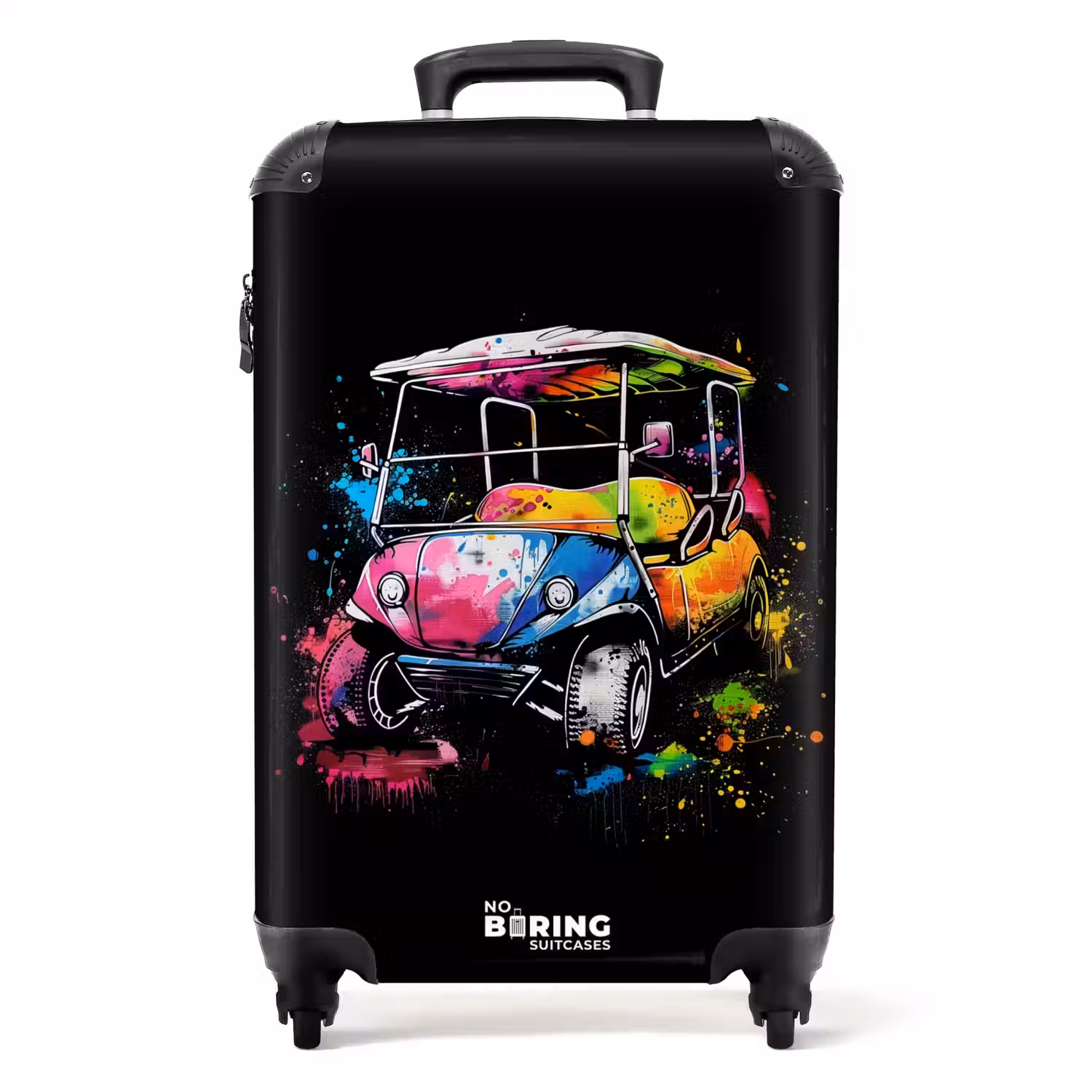Golfkar met graffiti NBS - Handbagage koffer - Unisex middel -productfoto_recht