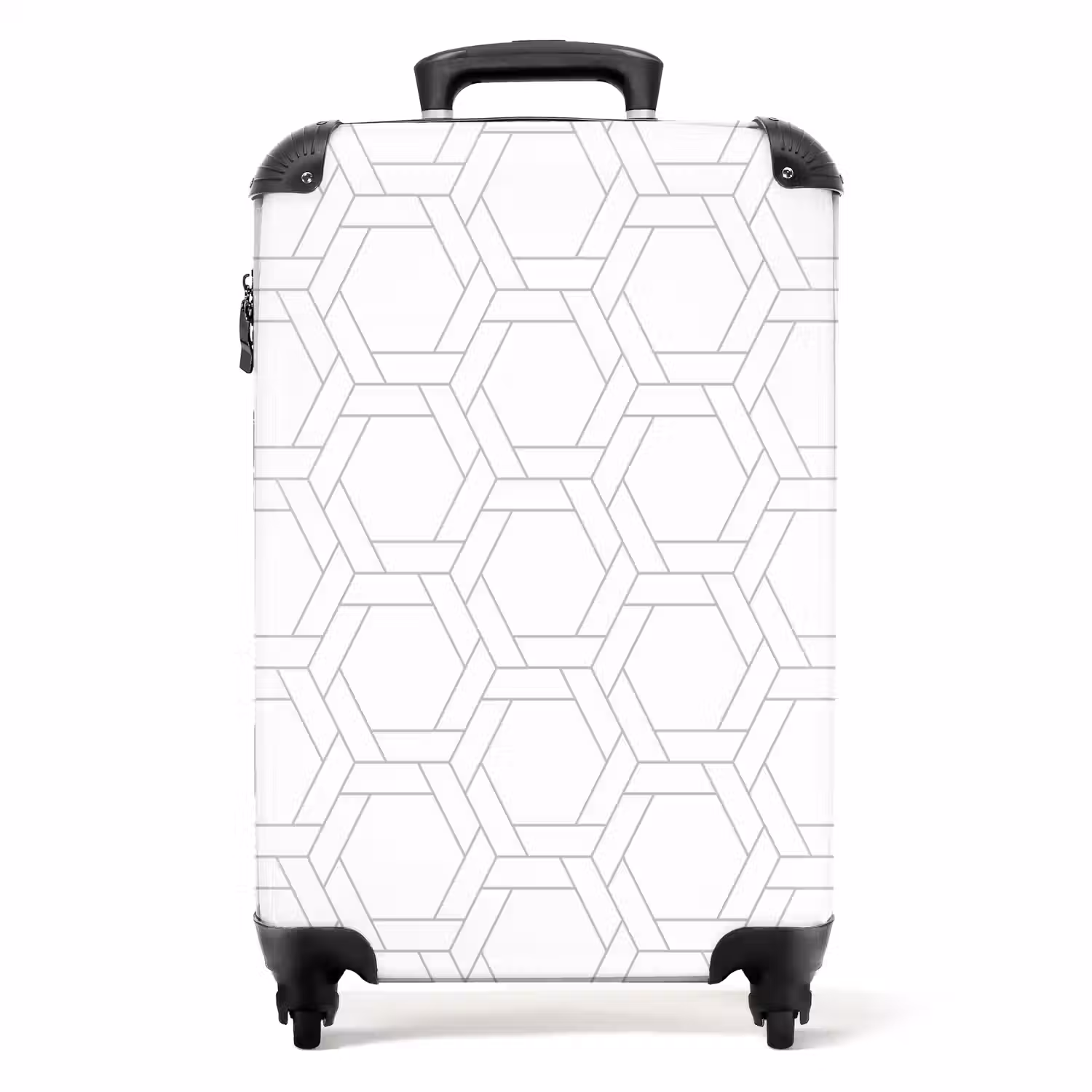 Grafisch - Patroon - Modern NBS - Handbagage koffer - Kinderen Unisex middel 644 -productfoto_recht