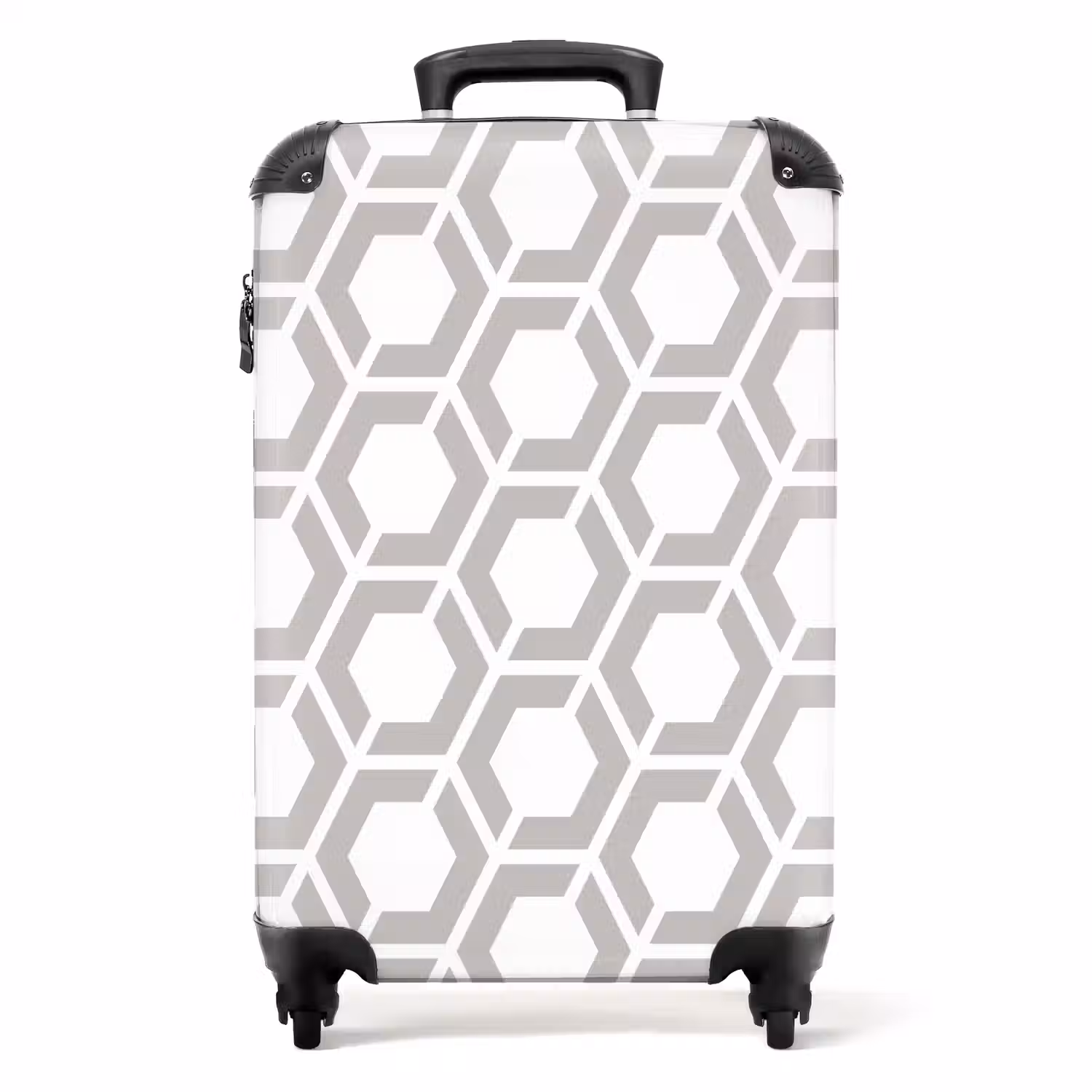 Grafisch - Patroon - Modern - Hexagon NBS - Handbagage koffer - Kinderen Unisex middel 644 -productfoto_recht