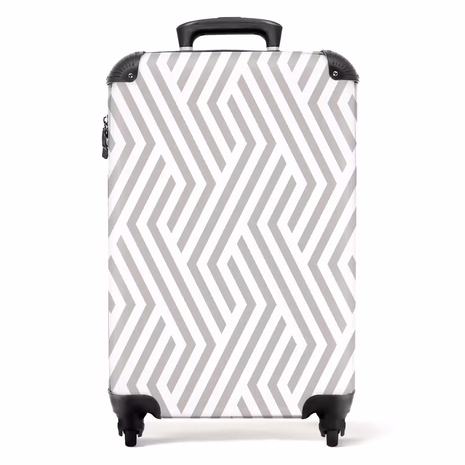 Grafisch - Patroon - Modern - Opvallend NBS - Handbagage koffer - Kinderen Unisex middel 644 -productfoto_recht