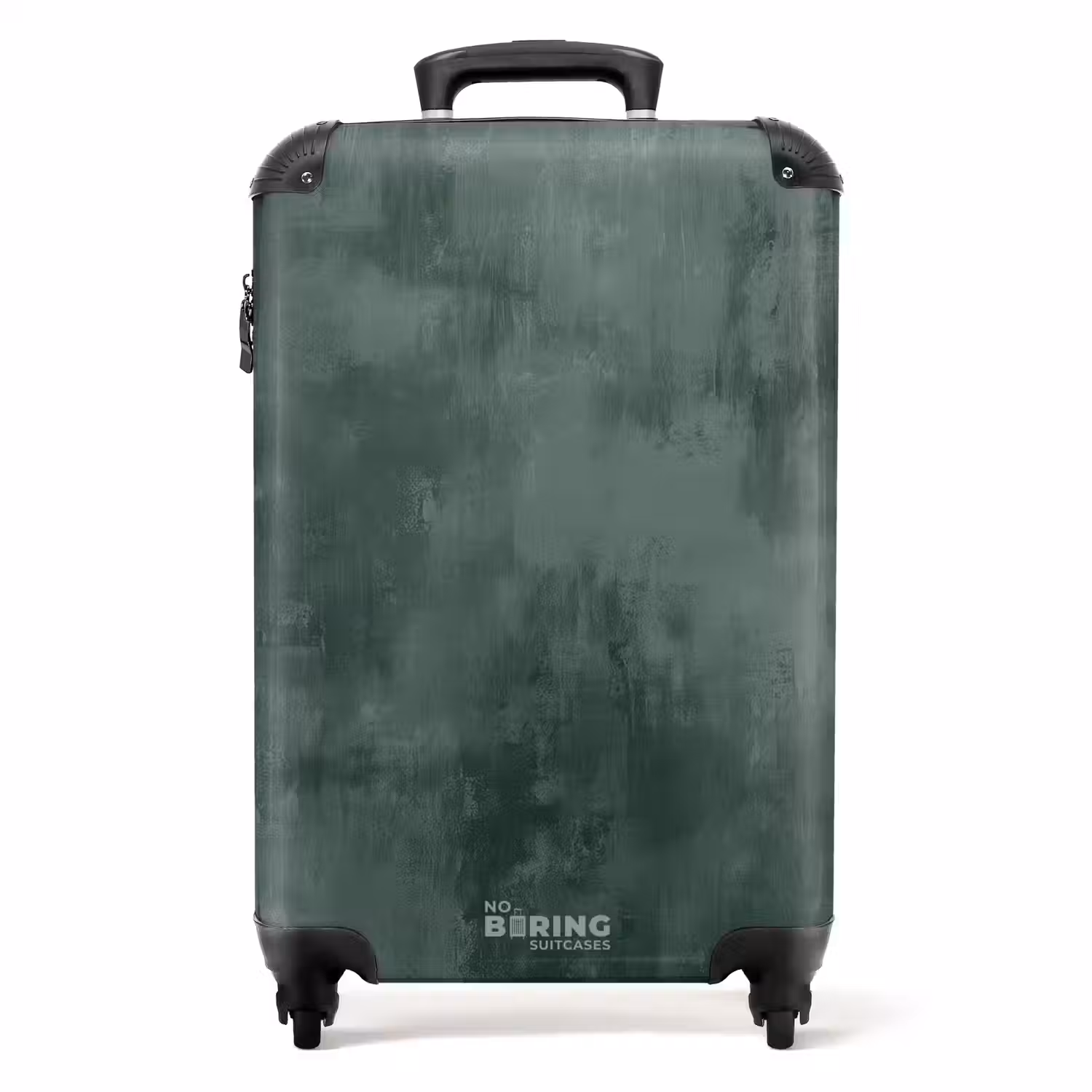 Groene betonlook NBS - Handbagage koffer - Volwassenen Unisex middel -productfoto_recht