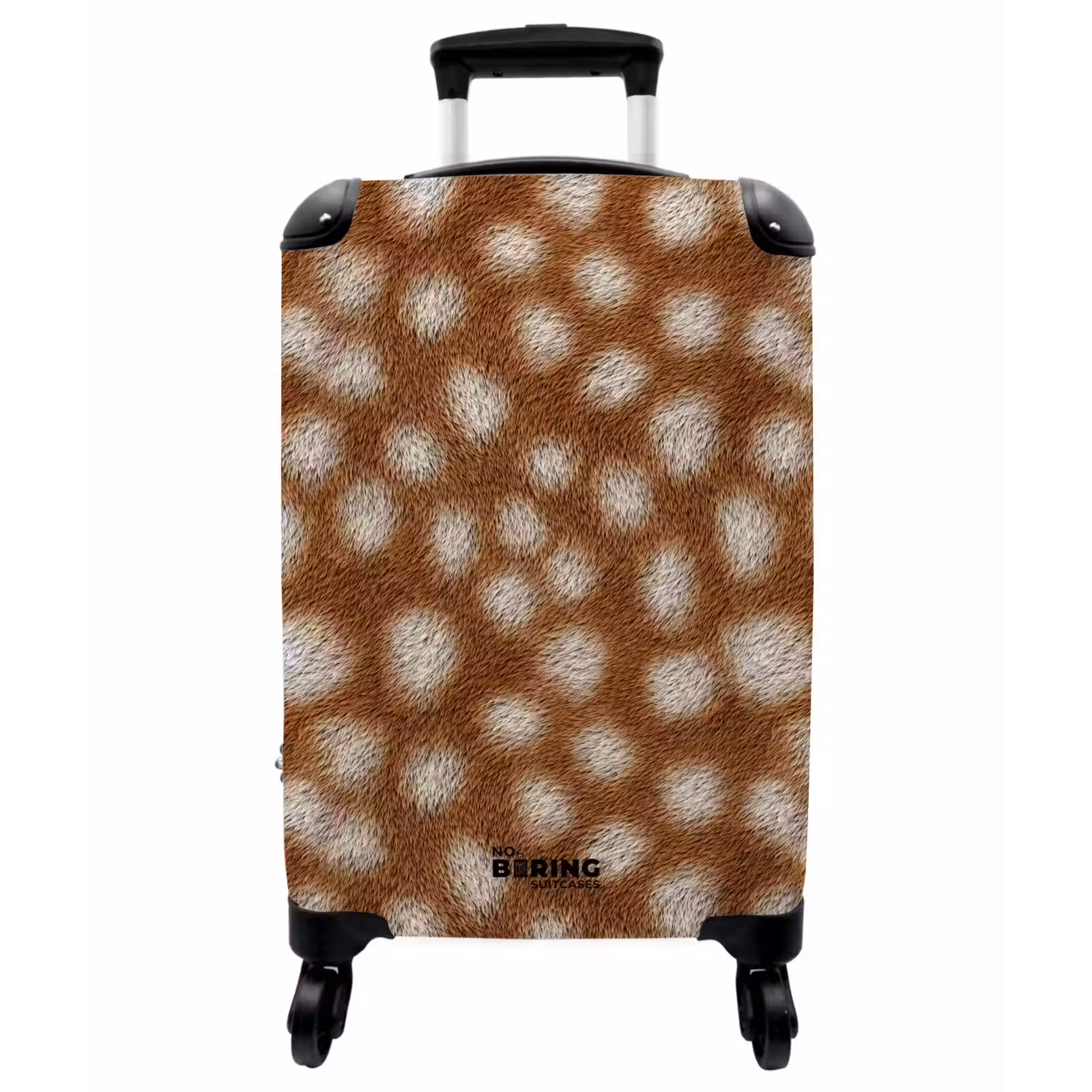 Koffer - Hirsch - Mantel - Braun - Hert - Vacht - Bruin NBS - Handbagage koffer - Vrouwen middel