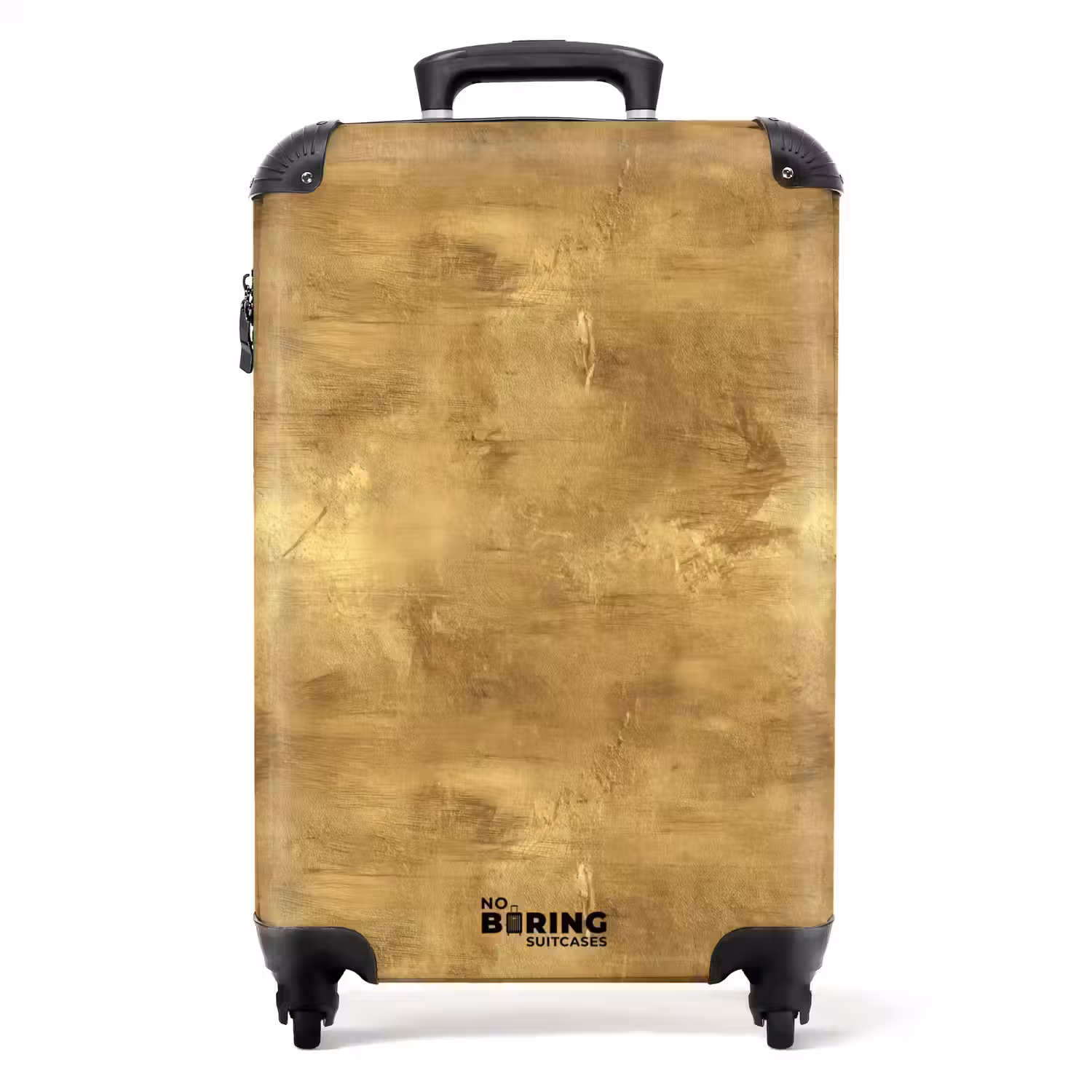 Industrieel - Textuur - Goud NBS - Handbagage koffer - Volwassenen Unisex middel -productfoto_recht
