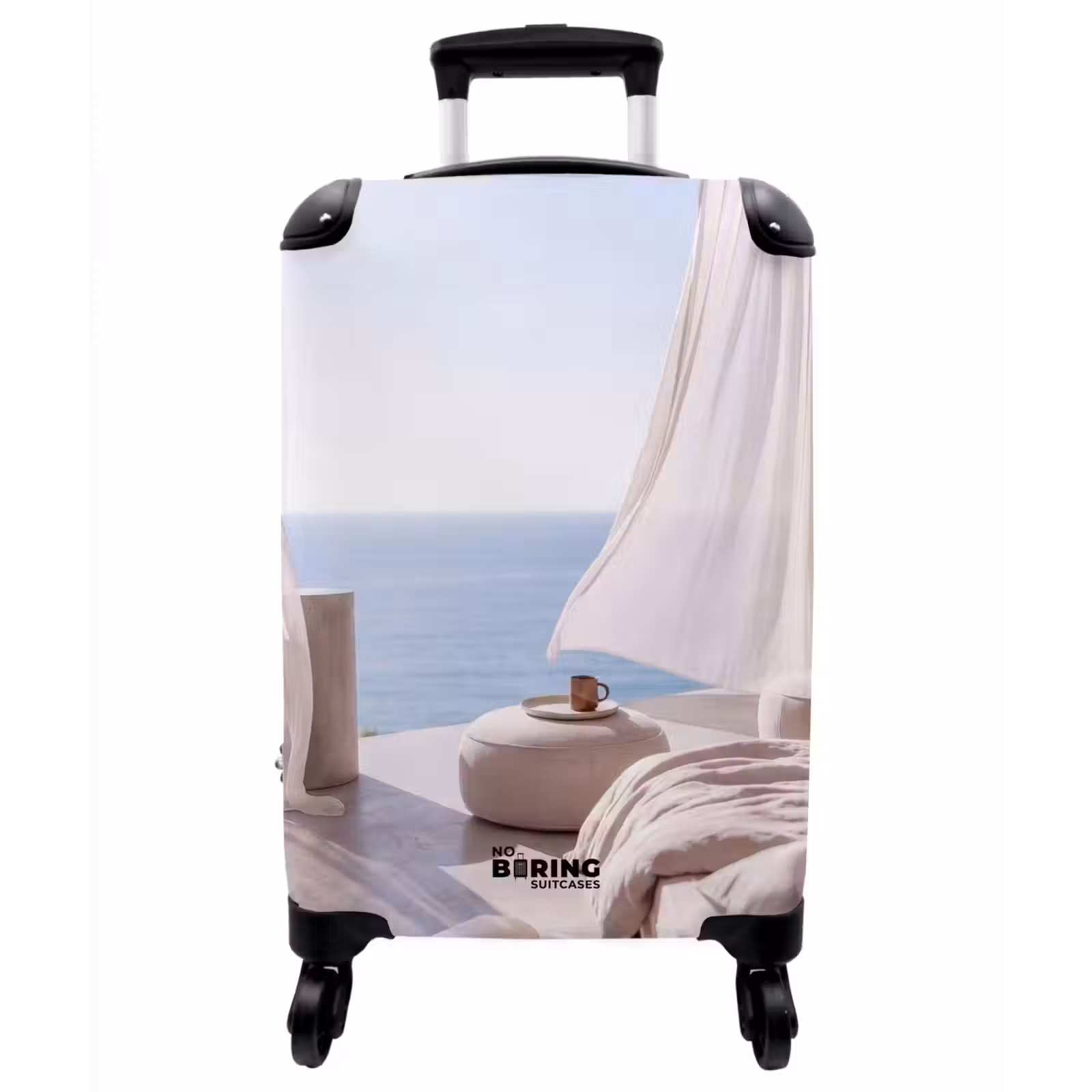 Koffer - Innenausstattung – Meerblick – Modern – Ruhe – Beige - Interieur - Zeezicht - Modern - Rust - Beige NBS - Handbagage koffer - Vrouwen middel