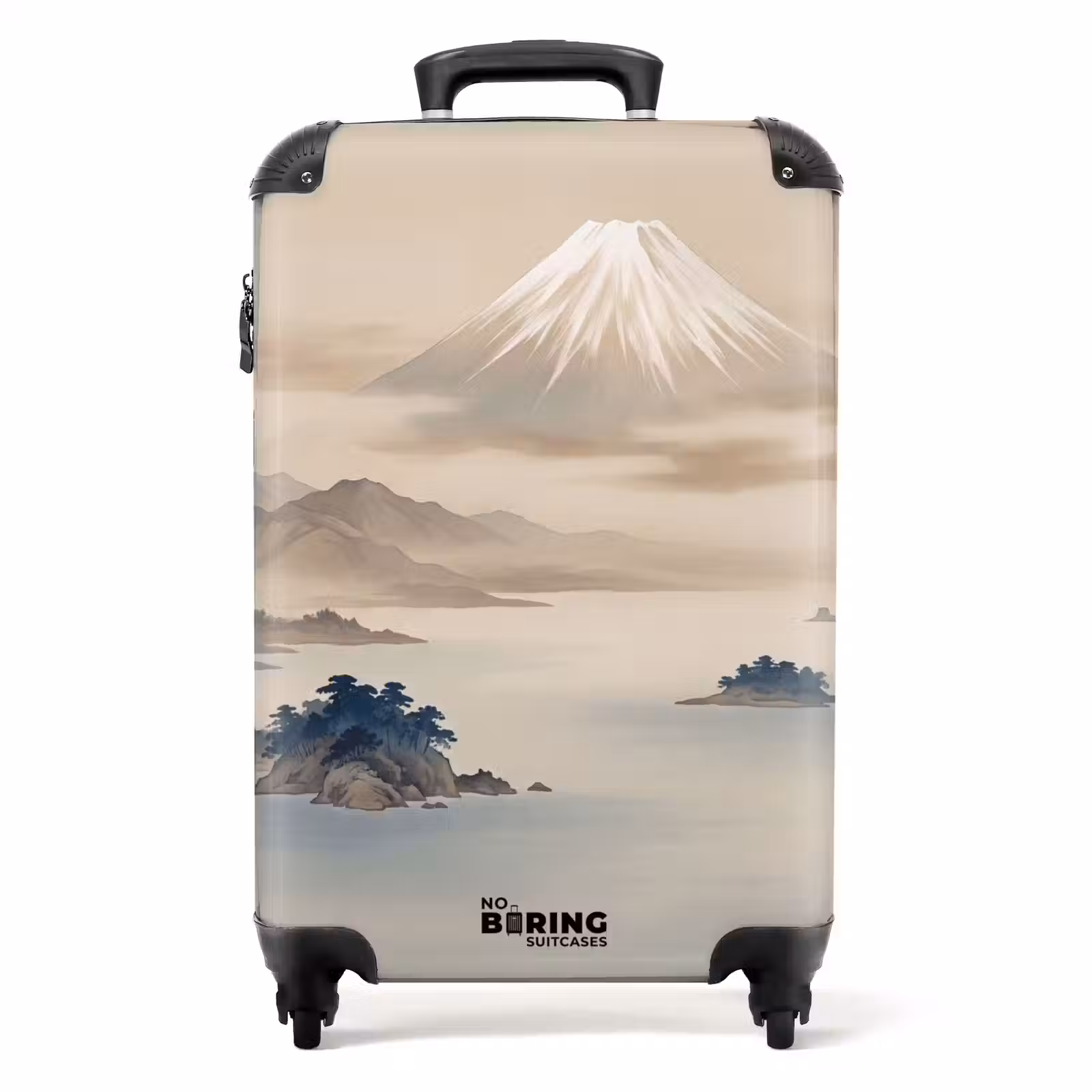 Koffer - Japanisch – Landschaft – Beige - Japans - Landschap - Beige NBS - Handbagage koffer - Volwassenen Unisex middel