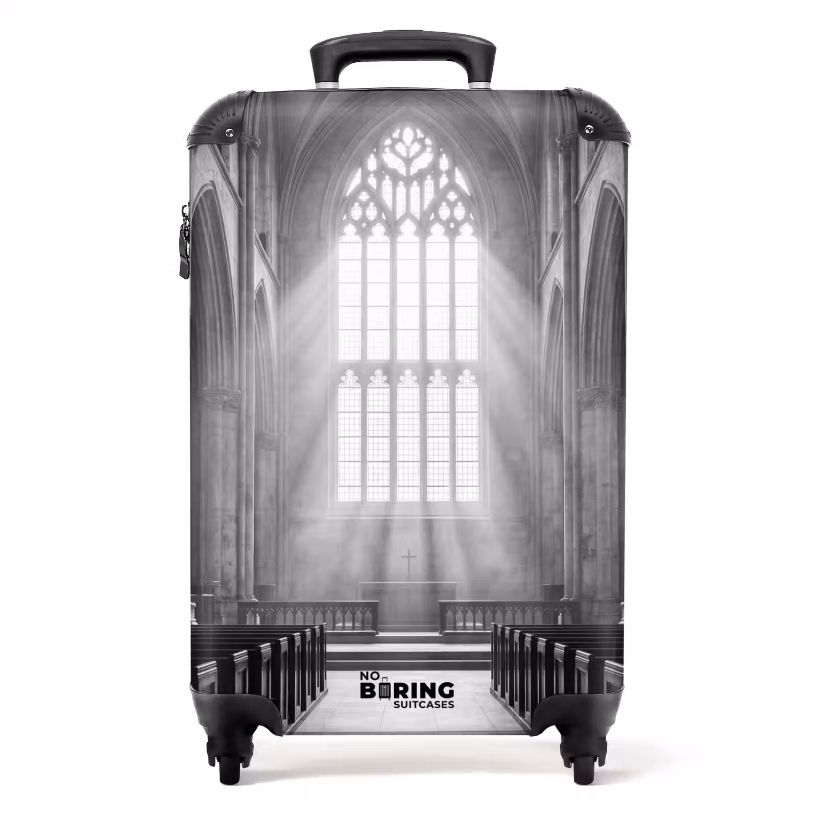 Koffer - Kirche – Innenraum – Lichtstrahlen – Architektur – Klassik - Kerk - Interieur - Lichtstralen - Architectuur - Klassiek NBS - Handbagage koffer - Volwassenen Unisex middel