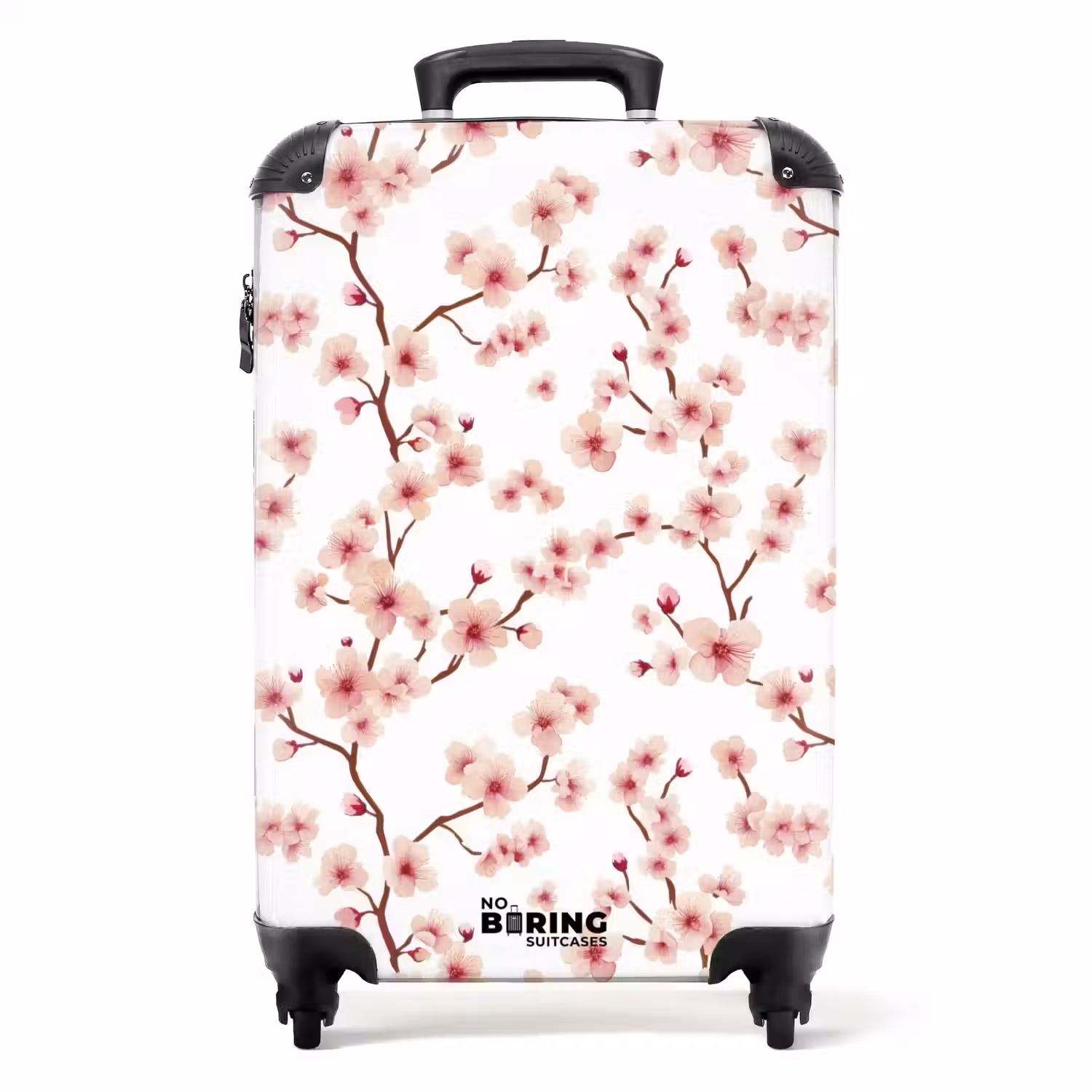 Kersenbloesem - Takken - Roze NBS - Handbagage koffer - Volwassenen Unisex middel -productfoto_recht