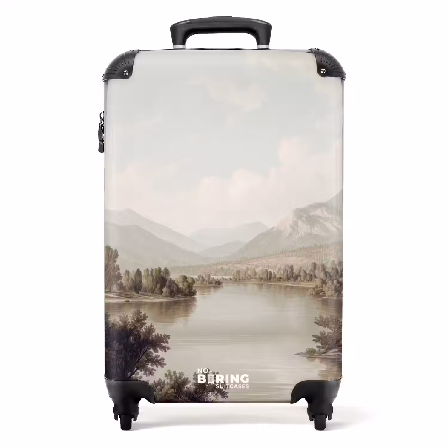 Klassiek - Landschap - Sereen NBS - Handbagage koffer - Volwassenen Unisex middel -productfoto_recht