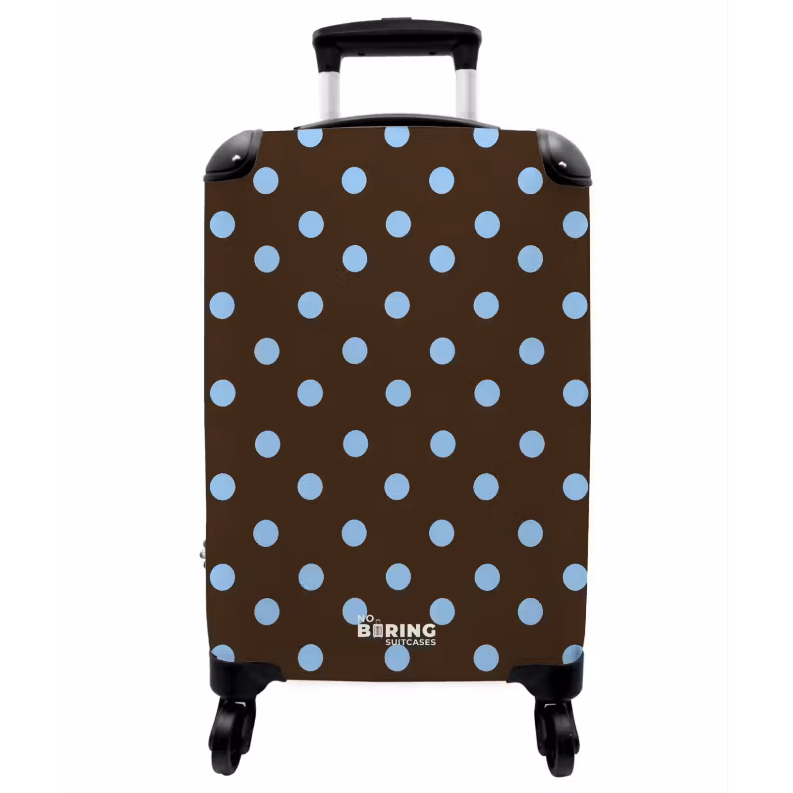 Koffer - Klassisch – Punkte – Braun - Klassiek - Stippen - Bruin NBS - Handbagage koffer - Vrouwen middel