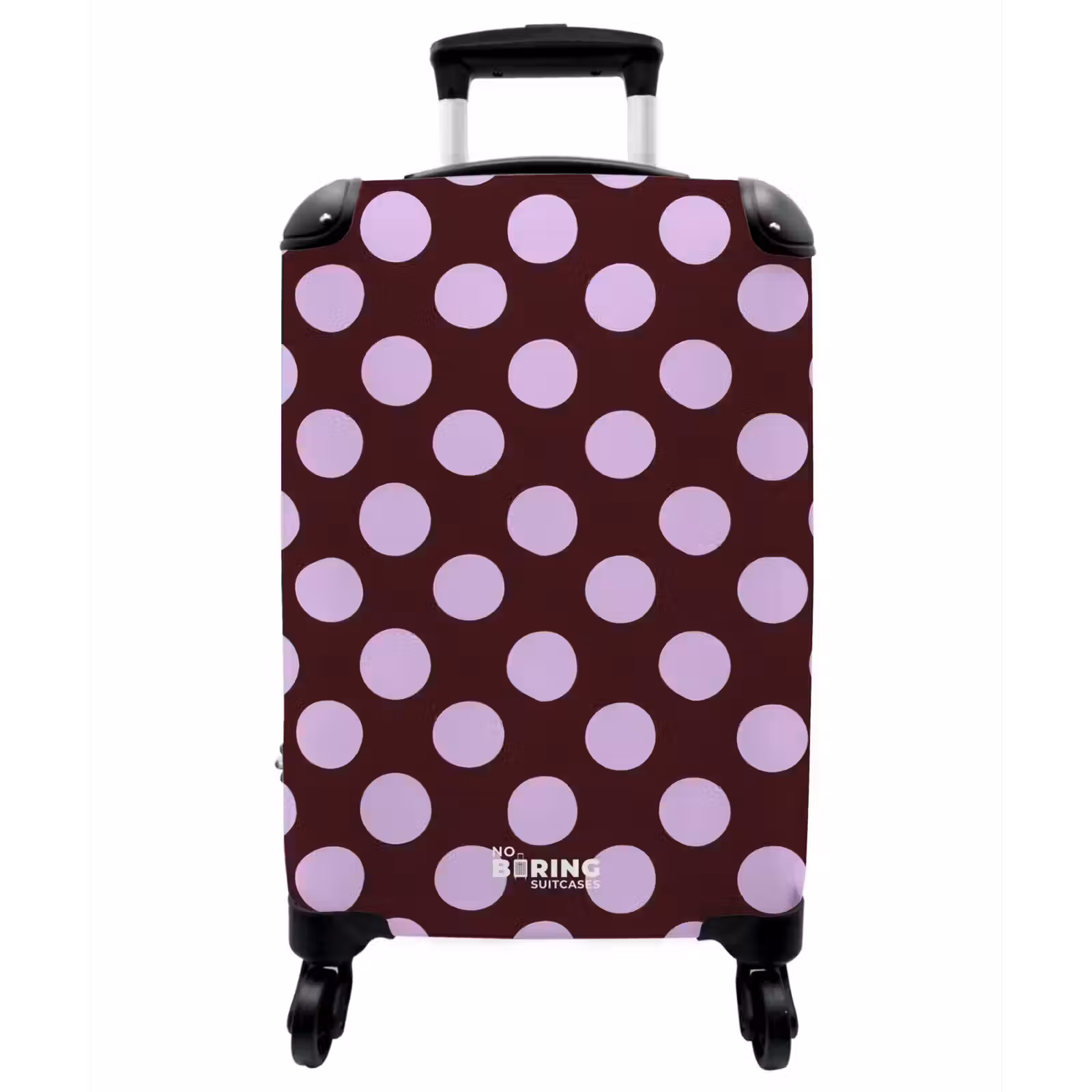 Koffer - Klassisch – Punkte – Lila - Klassiek - Stippen - Paars NBS - Handbagage koffer - Vrouwen middel