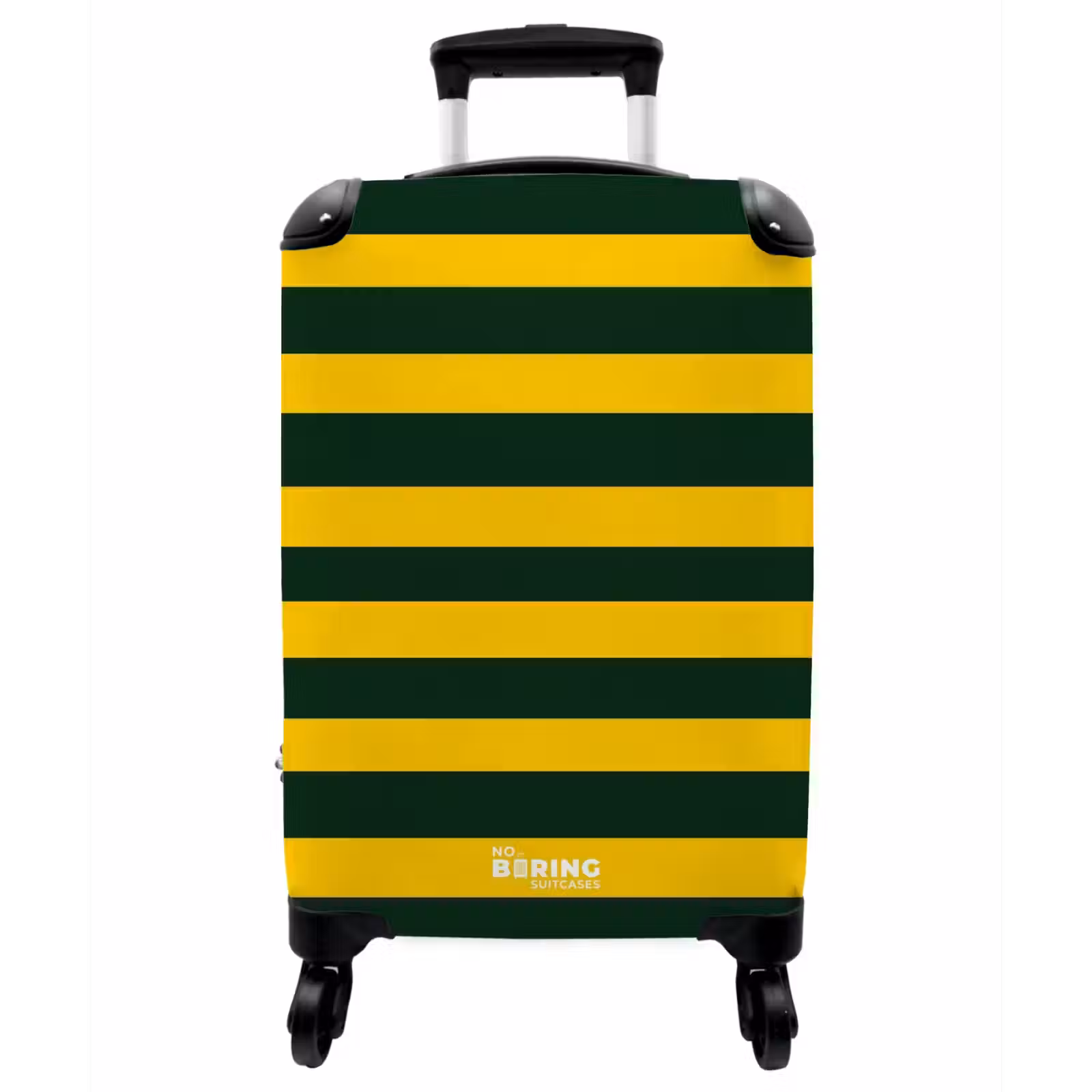 Koffer - Klassisch – Streifen – Grün - Klassiek - Strepen - Groen NBS - Handbagage koffer - Vrouwen middel