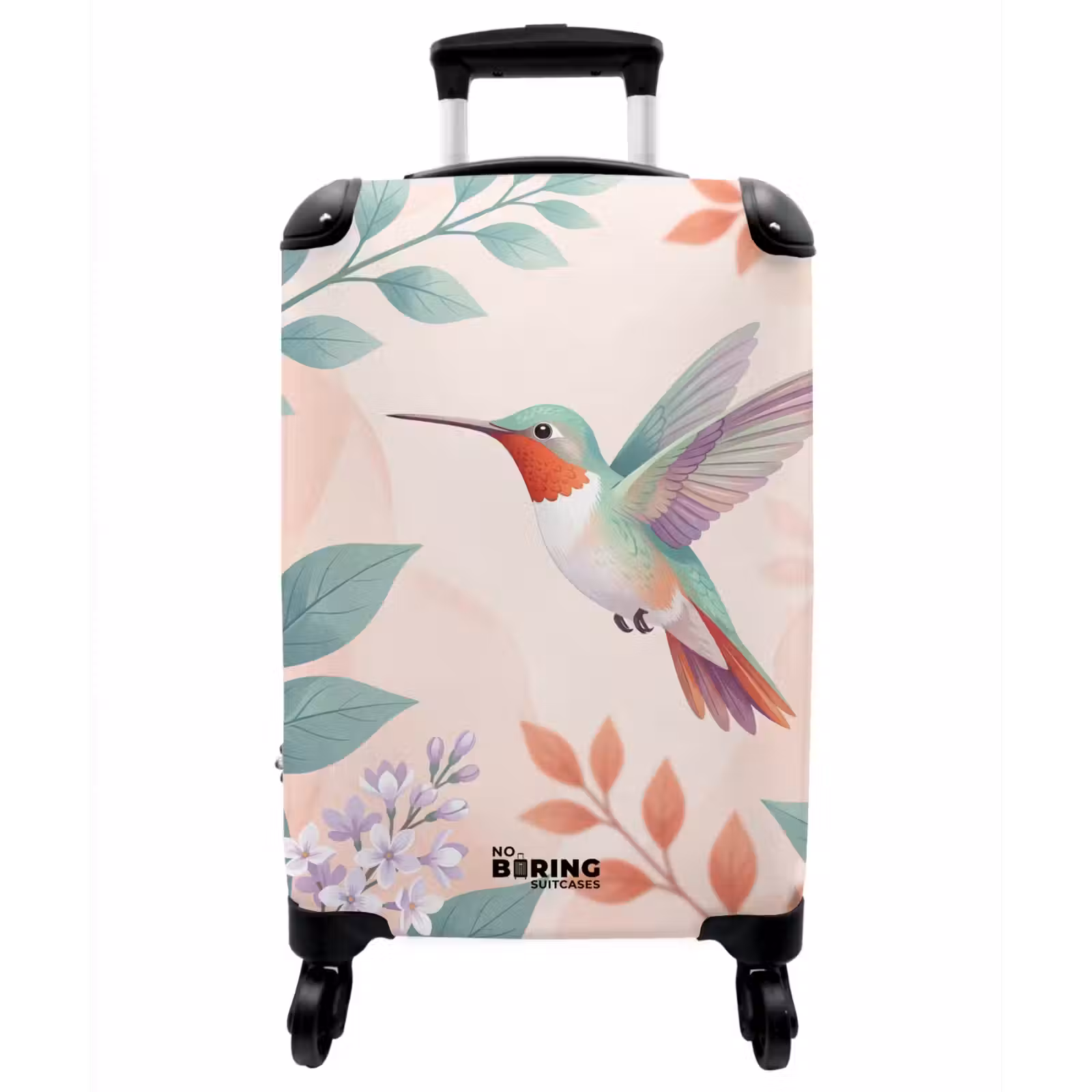 Koffer - Kolibri – Fliegen – Natur – Illustration – Farbenfroh - Kolibrie - Vliegen - Natuur - Illustratie - Kleurrijk NBS - Handbagage koffer - Vrouwen middel