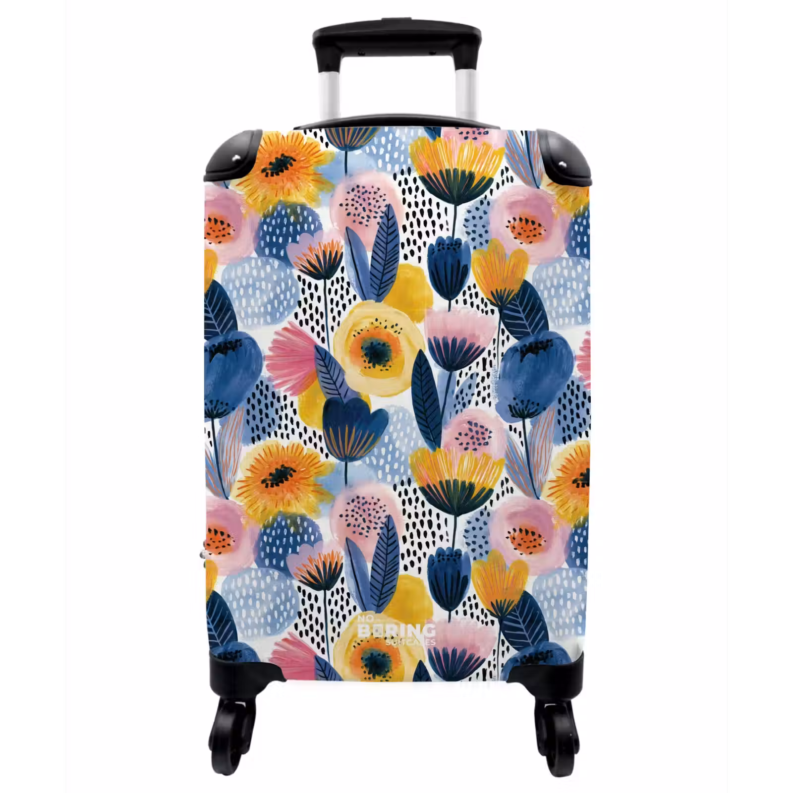 Koffer - Kreativ – Muster – Farbenfroh - Creatief - Patroon - Kleurrijk NBS - Handbagage koffer - Vrouwen middel