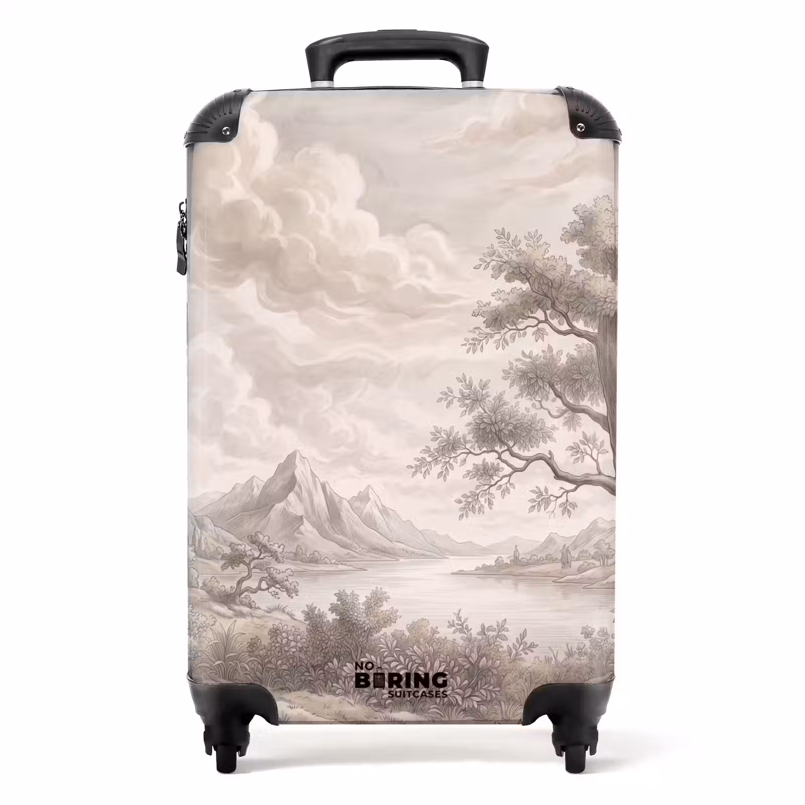 Koffer - Landschaft – Berge – See – Natur - Landschap - Bergen - Meer - Natuur NBS - Handbagage koffer - Volwassenen Unisex middel