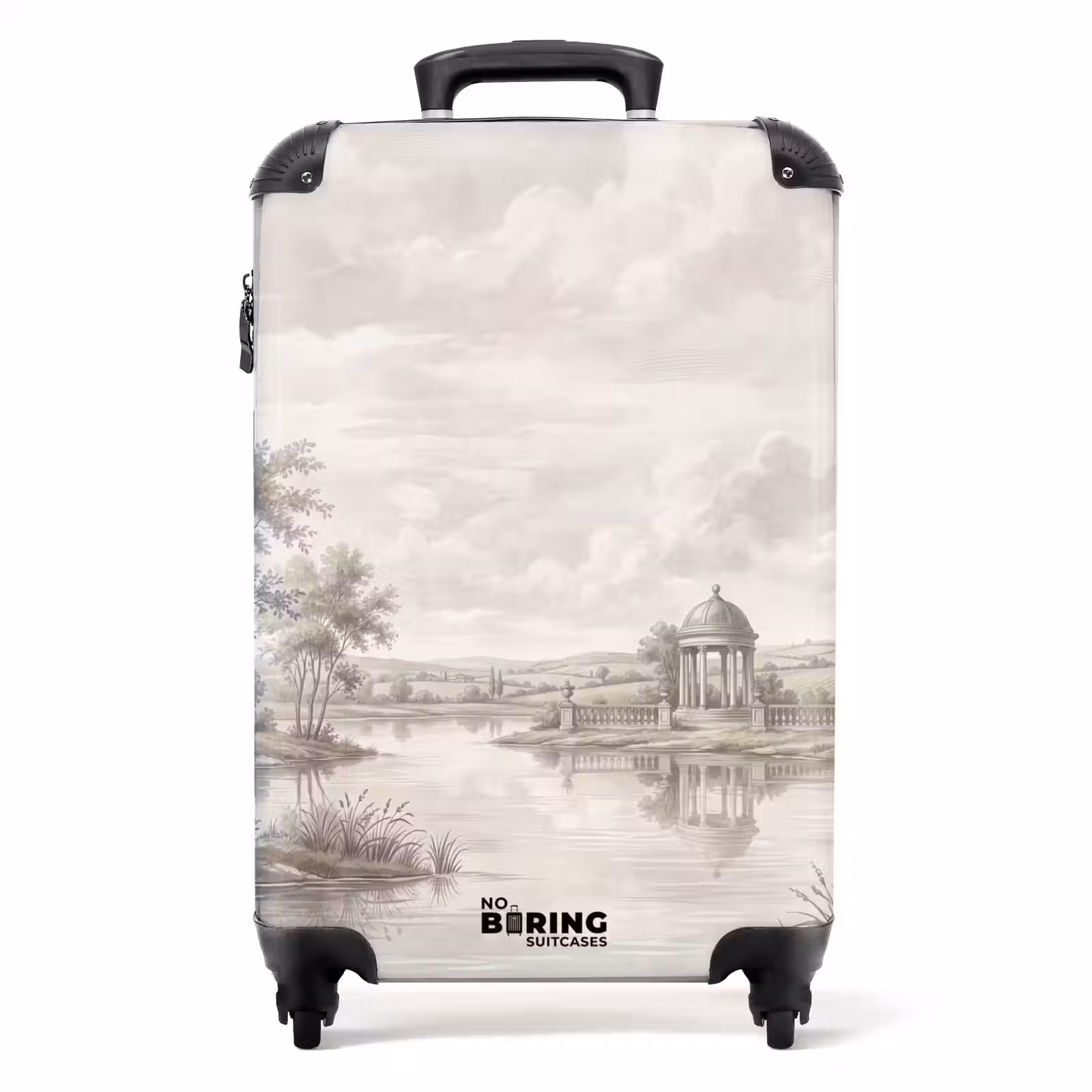 Koffer - Landschaft – Wasser – Natur – Sepia - Landschap - Water - Natuur - Sepia NBS - Handbagage koffer - Volwassenen Unisex middel