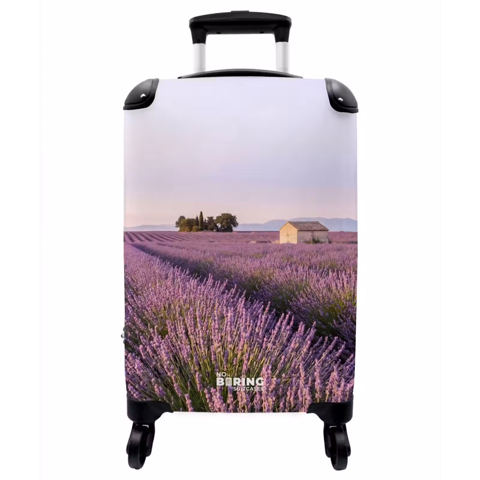 Koffer - Lavendel – Landschaft – Gelassen – Violett - Lavendel - Landschap - Sereen - Paars NBS - Handbagage koffer - Vrouwen middel