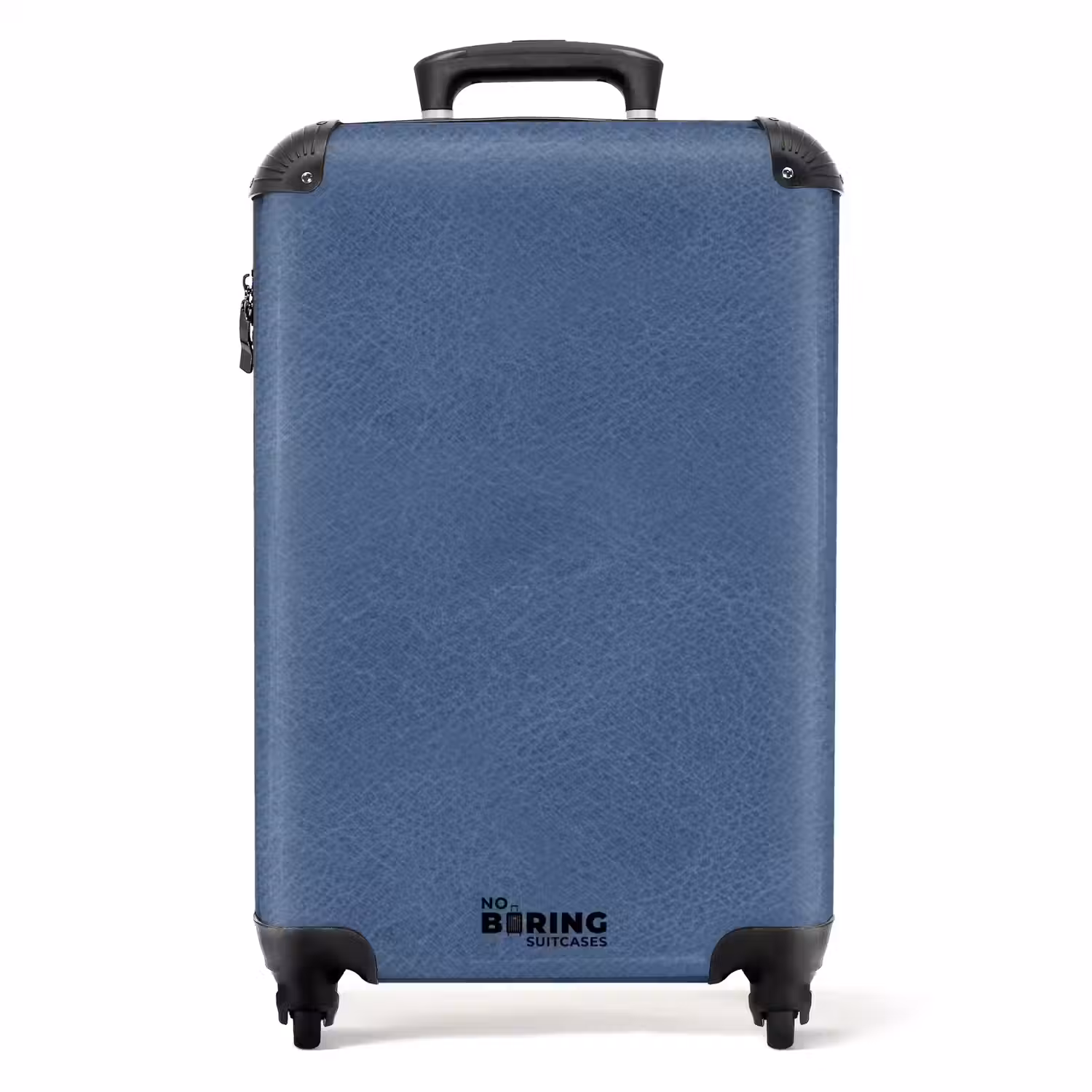 Lederen look blauw NBS - Handbagage koffer - Volwassenen Unisex middel -productfoto_recht
