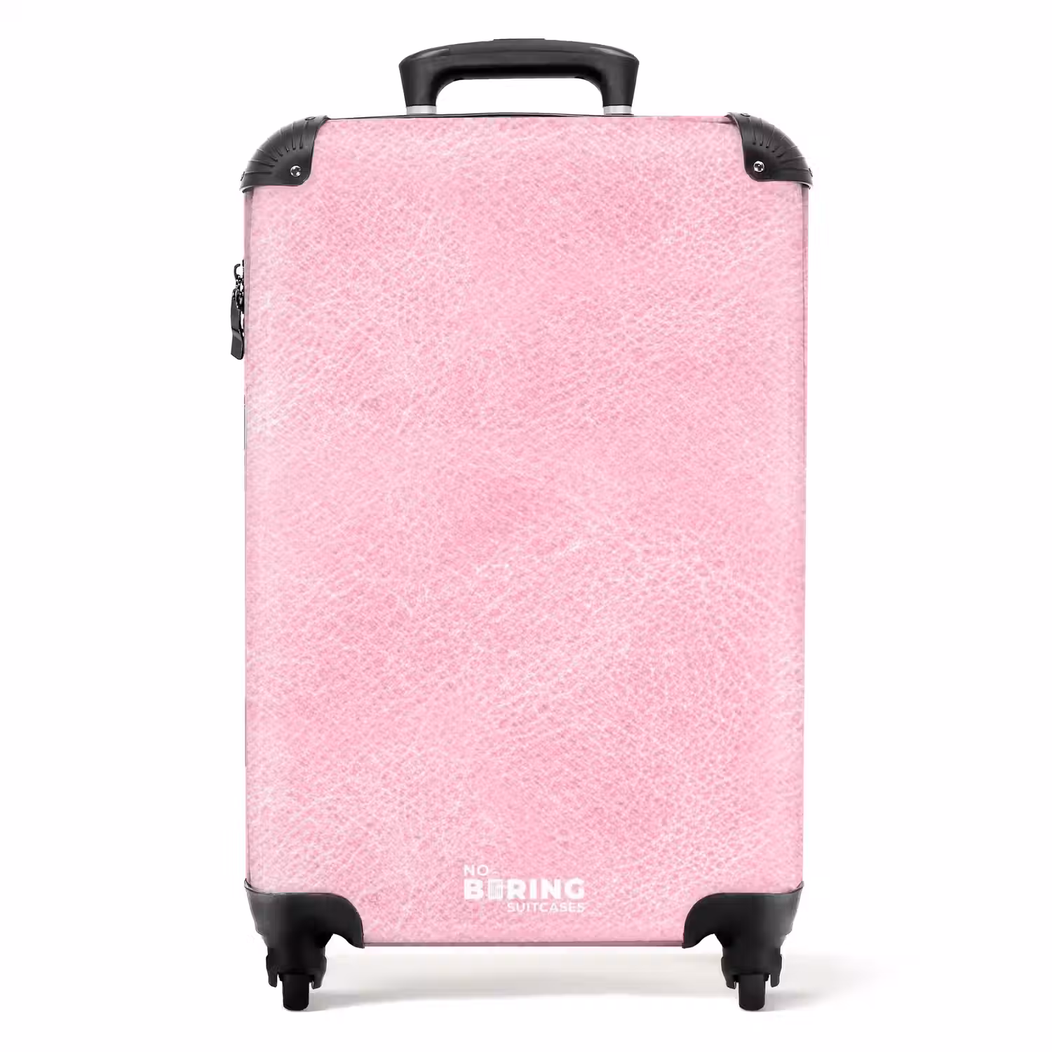 Lederen look licht roze NBS - Handbagage koffer - Volwassenen Unisex middel -productfoto_recht