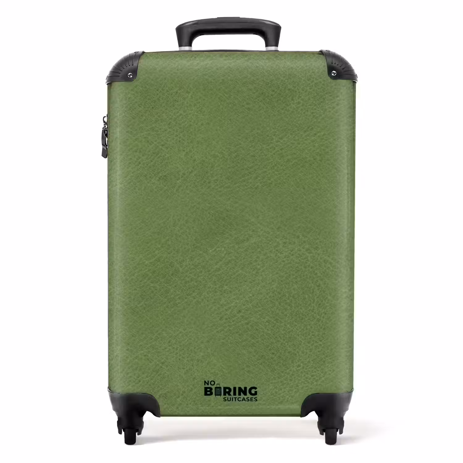 Lederen look mint groen NBS - Handbagage koffer - Volwassenen Unisex middel -productfoto_recht
