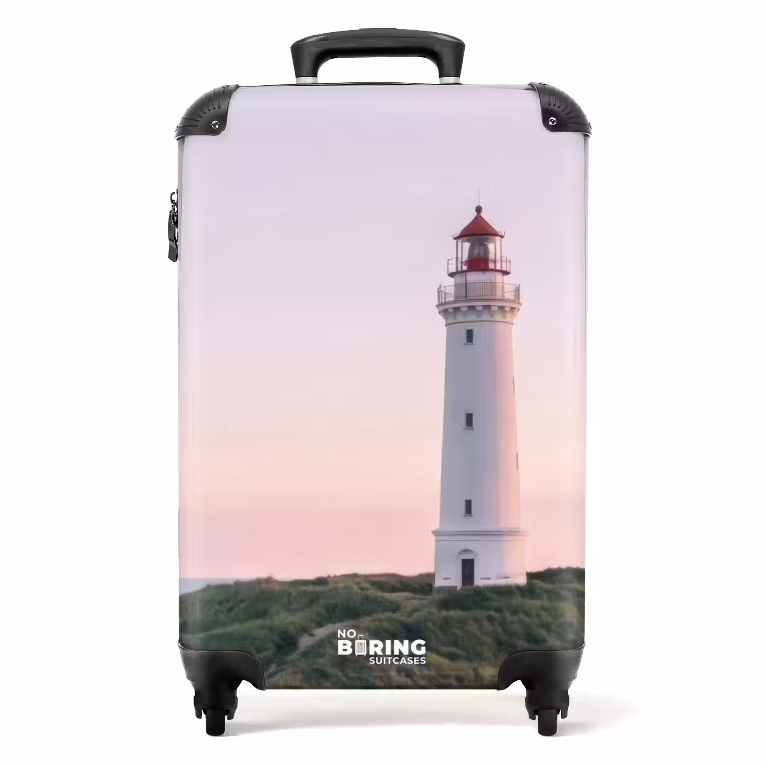 Vuurtoren - Duinlandschap - Zee NBS - Handbagage koffer - Volwassenen Unisex middel -productfoto_recht