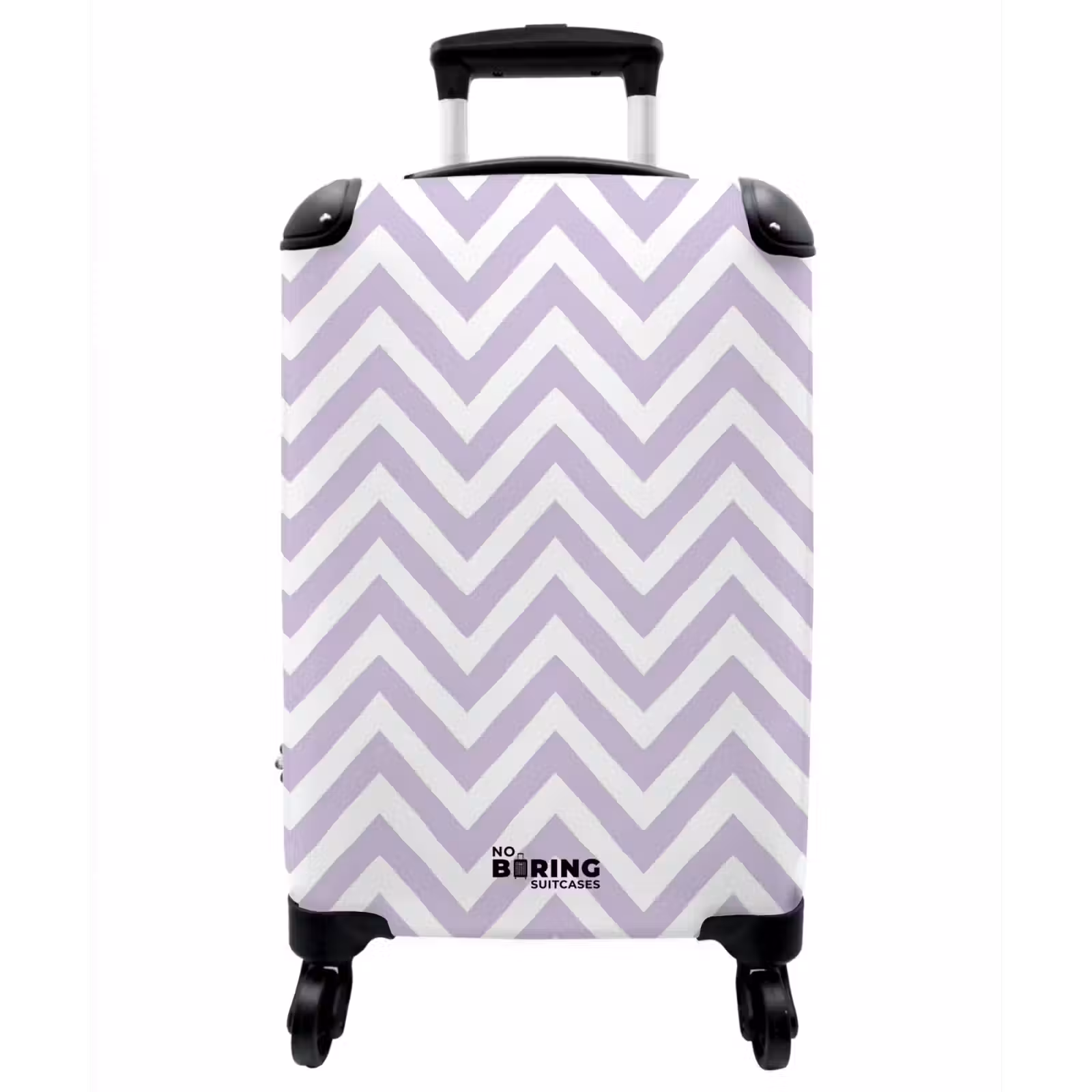 Koffer - Lila – Geometrisch – Chevron – Zickzack – Muster - Lila - Geometrisch - Chevron - Zigzag - Patroon NBS - Handbagage koffer - Vrouwen middel