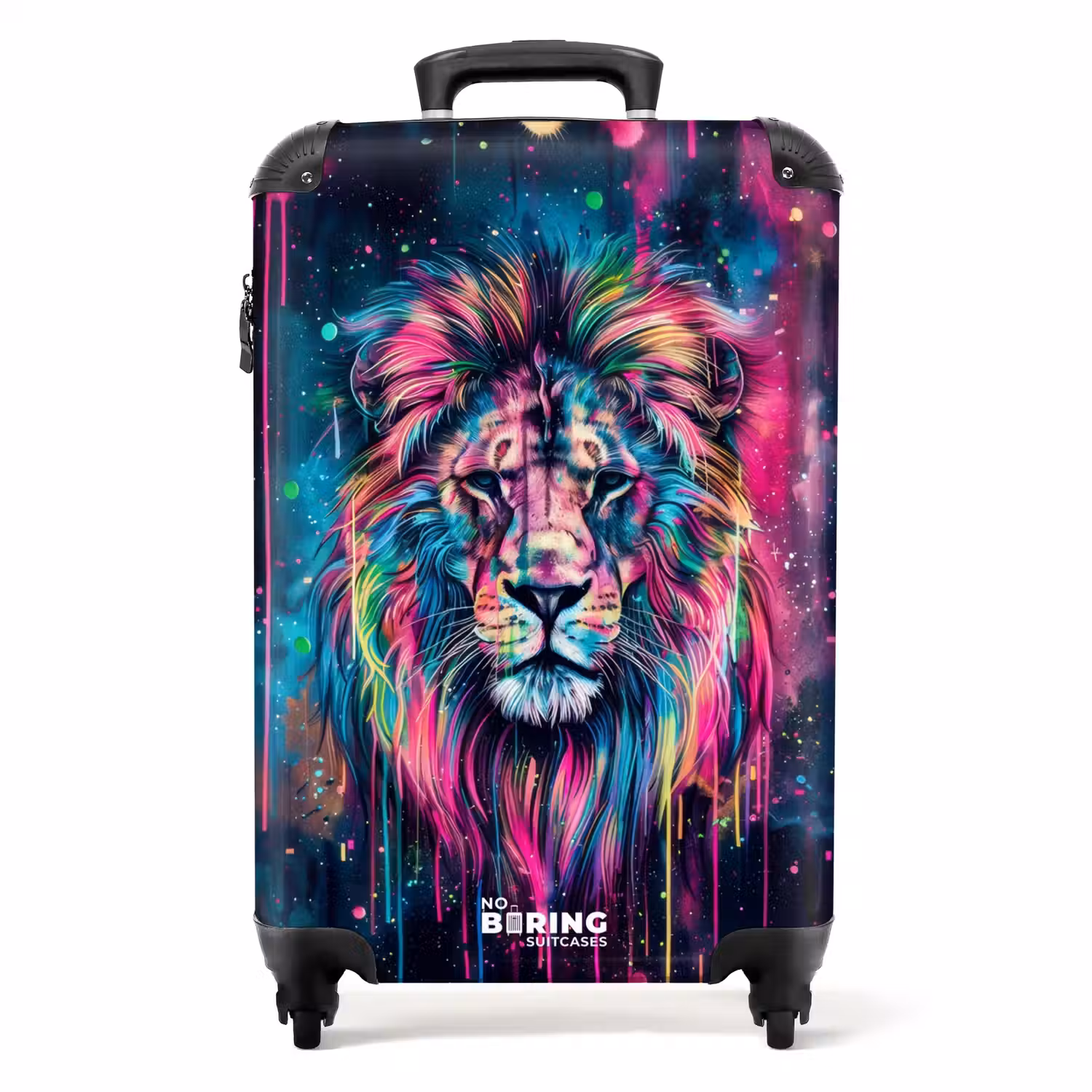 Leeuw van verfspetters NBS - Handbagage koffer - Unisex middel -productfoto_recht