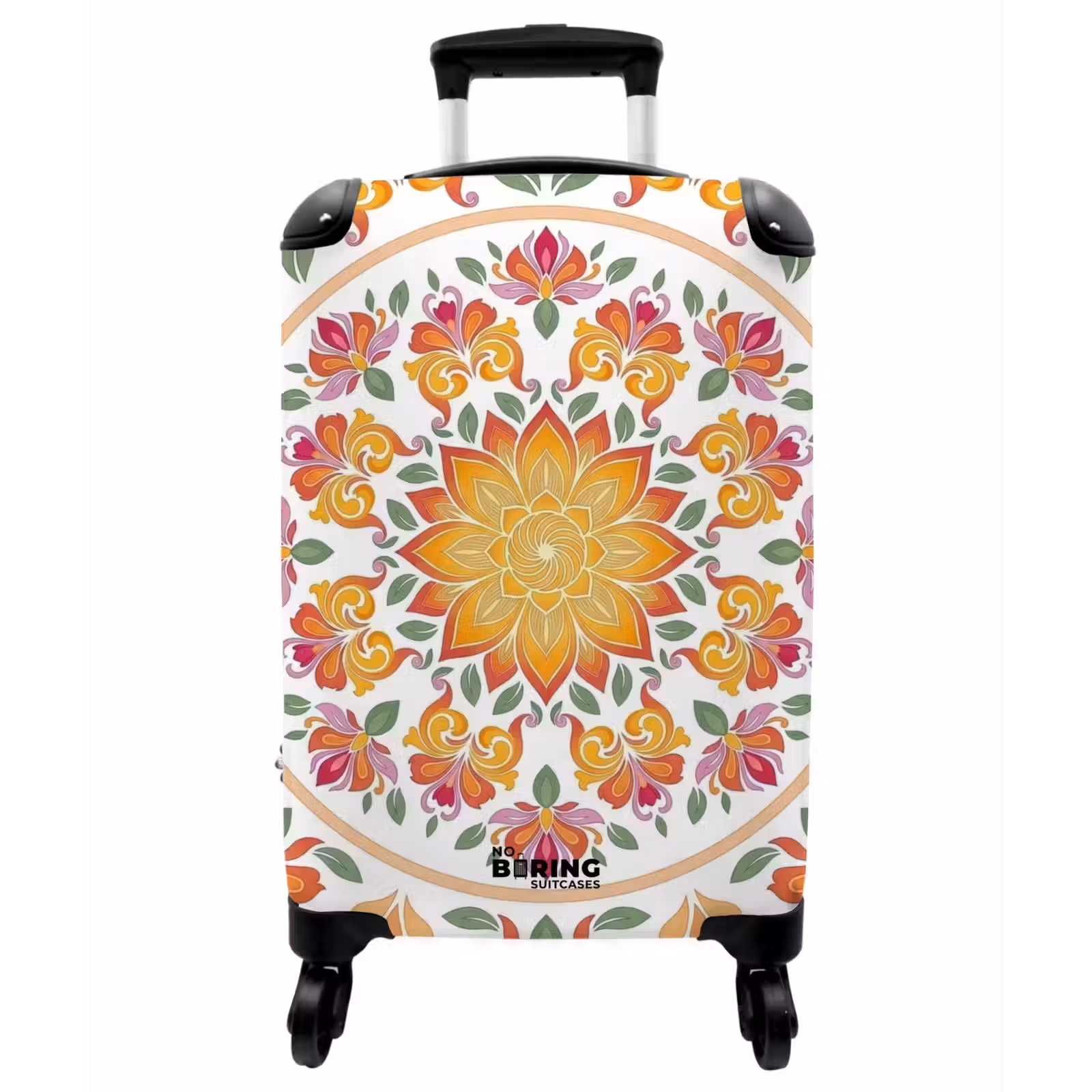 Koffer - Mandala – Blumen – Dekoration – Farbenfroh – Abstrakt - Mandala - Bloemen - Decoratie - Kleurrijk - Abstract NBS - Handbagage koffer - Vrouwen middel