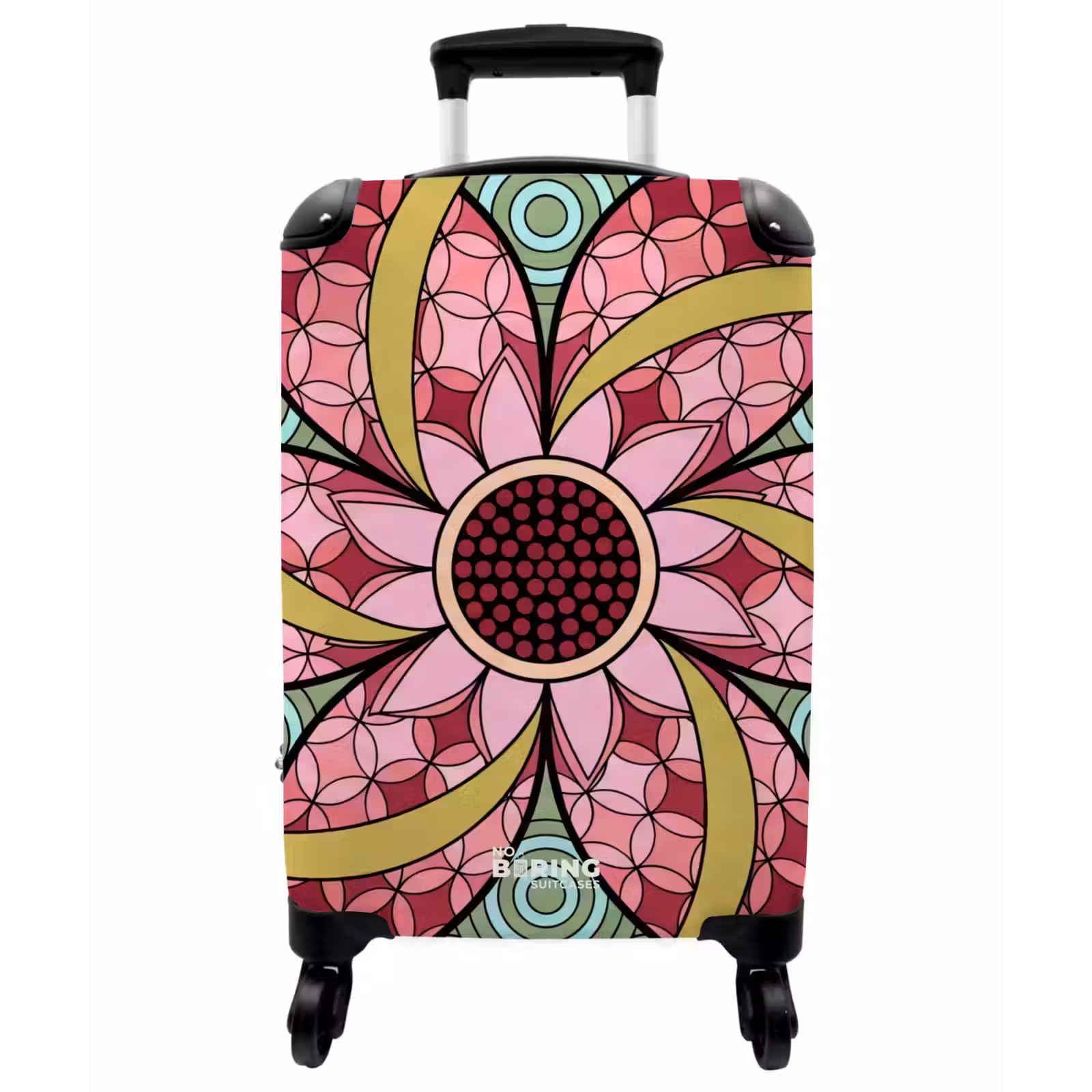 Koffer - Mandala – Geometrisch – Kunst – Dekorativ – Farbenfroh - Mandala - Geometrisch - Kunst - Decoratief - Kleurrijk NBS - Handbagage koffer - Vrouwen middel