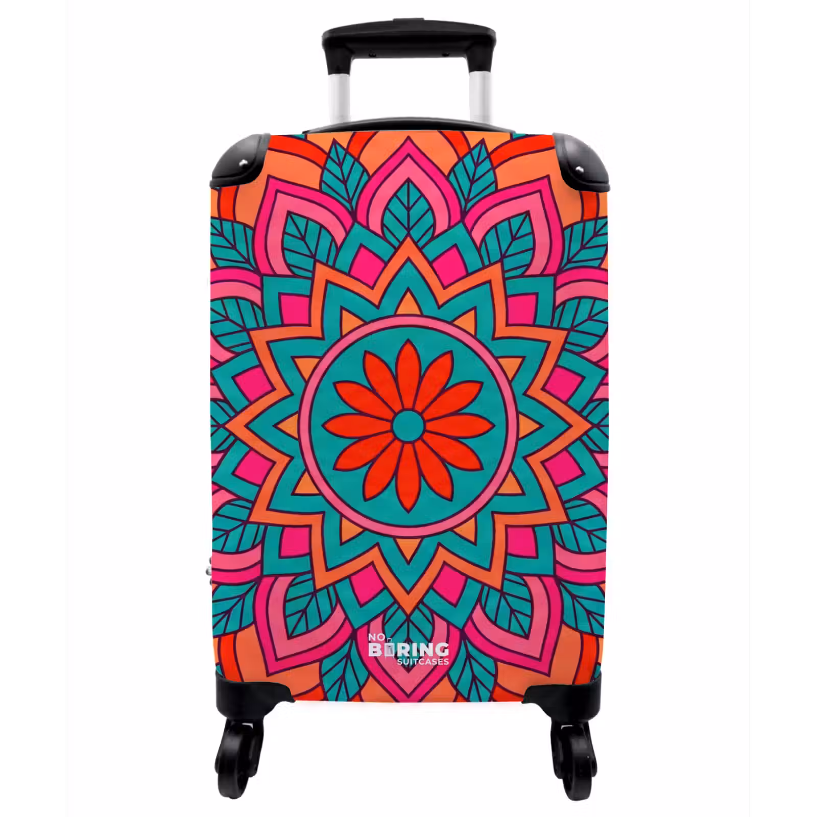 Koffer - Mandala – Muster – Abstrakt – Farbenfroh – Modern - Mandala - Patroon - Abstract - Kleurrijk - Modern NBS - Handbagage koffer - Vrouwen middel