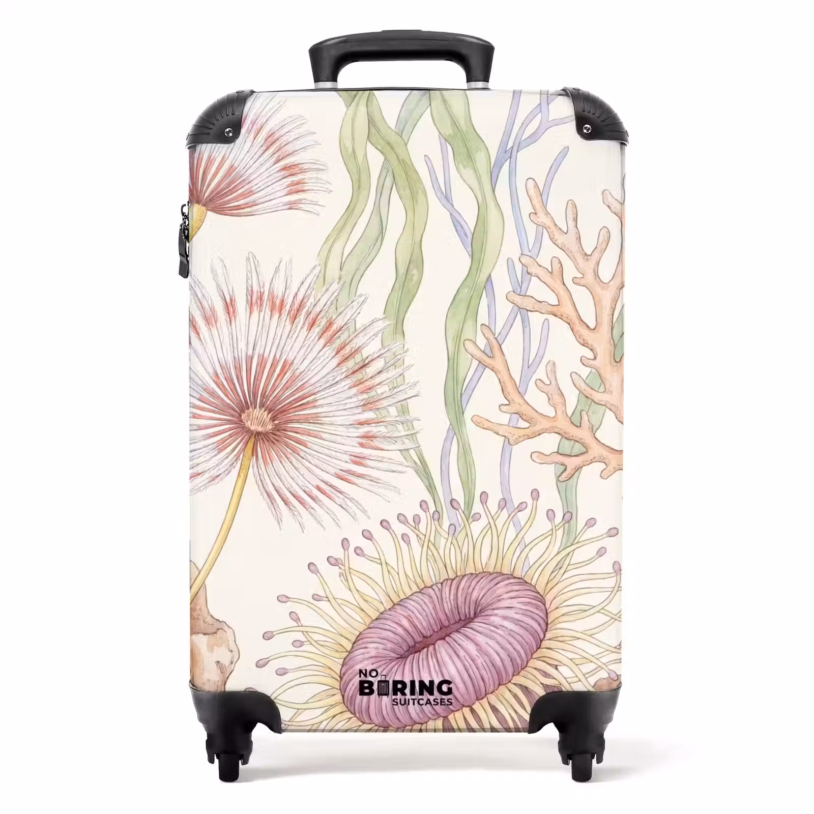 Koffer - Meeresleben – Korallen – Unterwasser – Illustration – Farbenfroh - Zeeleven - Koraal - Onderwater - Illustratie - Kleurrijk NBS - Handbagage koffer - Volwassenen Unisex middel